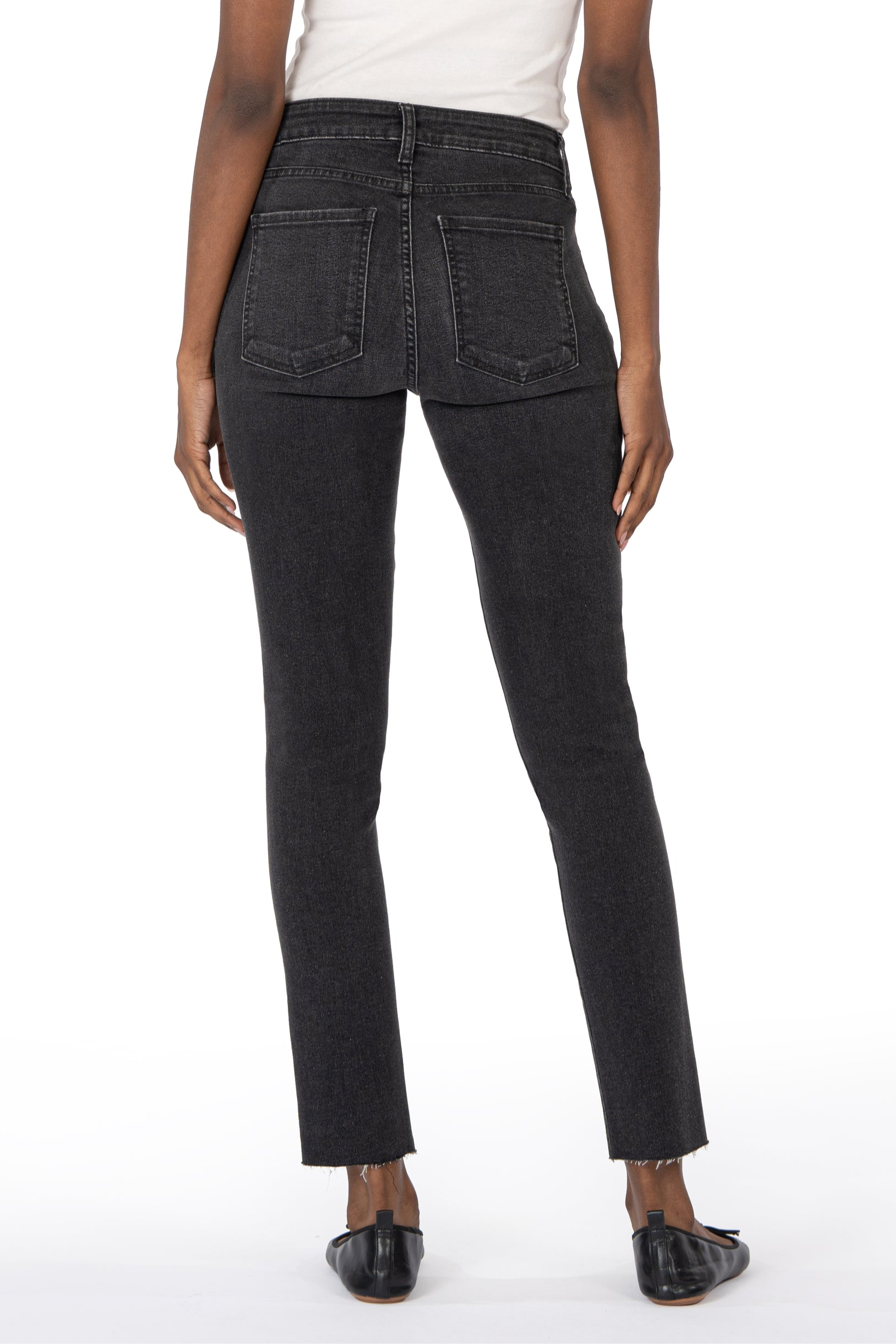 Reese Premium High Rise Straight Leg Jeans - Respectable Black Wash