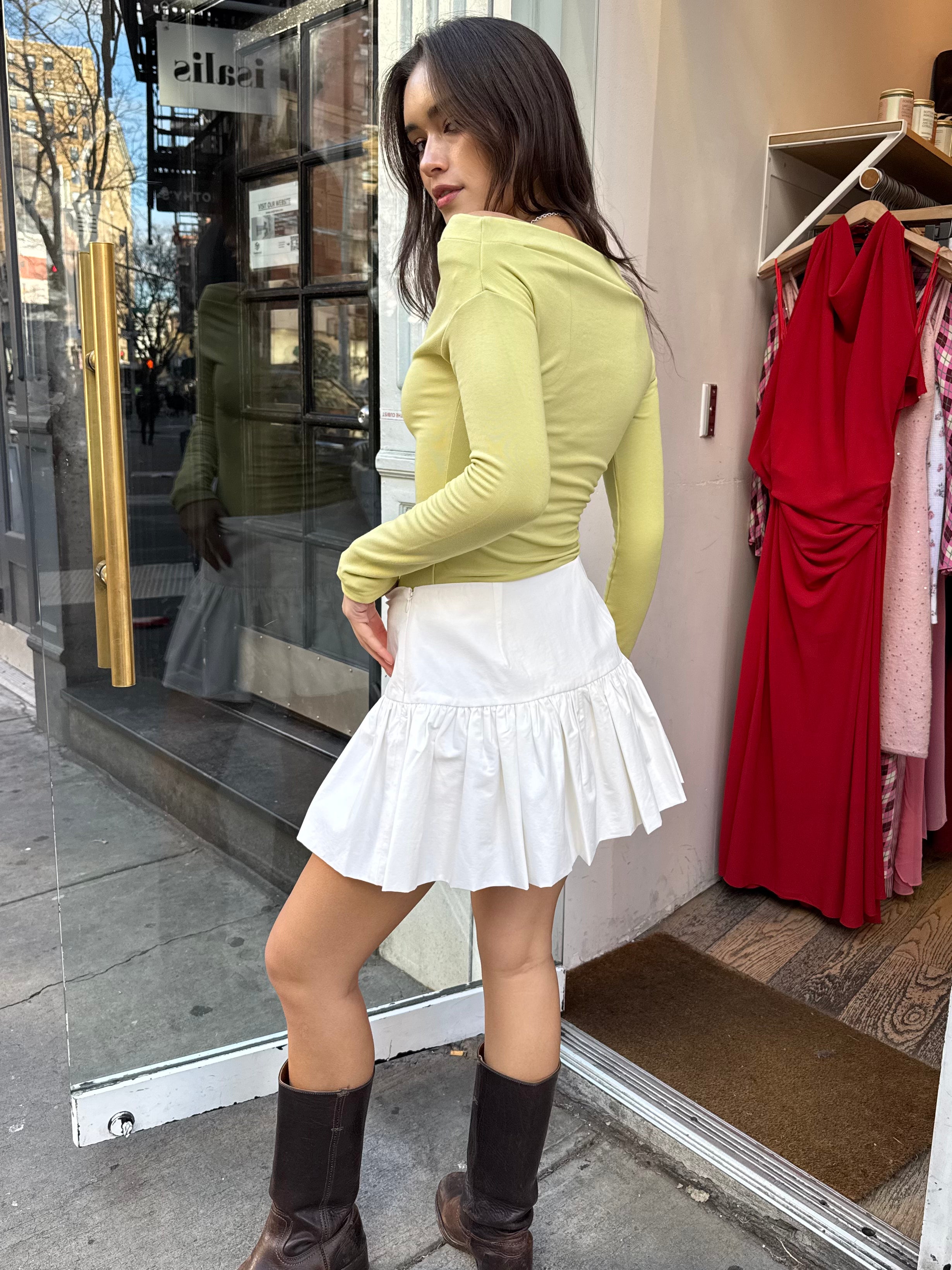 Premium Jenika Skirt - Ultimate Comfort in Off White