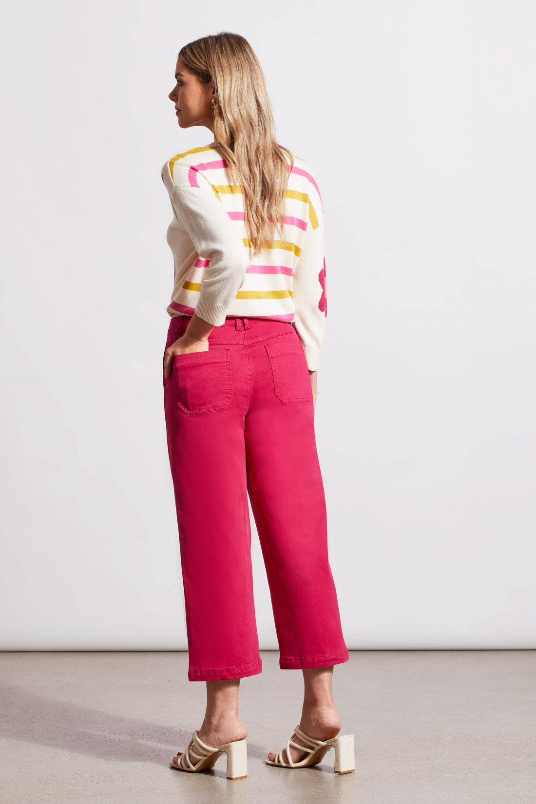 Premium Audrey Button Fly Wide Leg Jean - Daiquiri