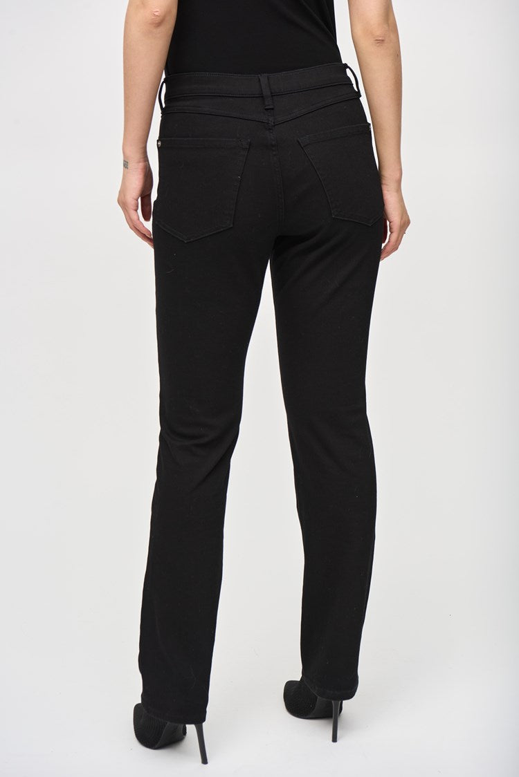 Premium Classic Straight Denim Jeans - Ultimate Black Wash