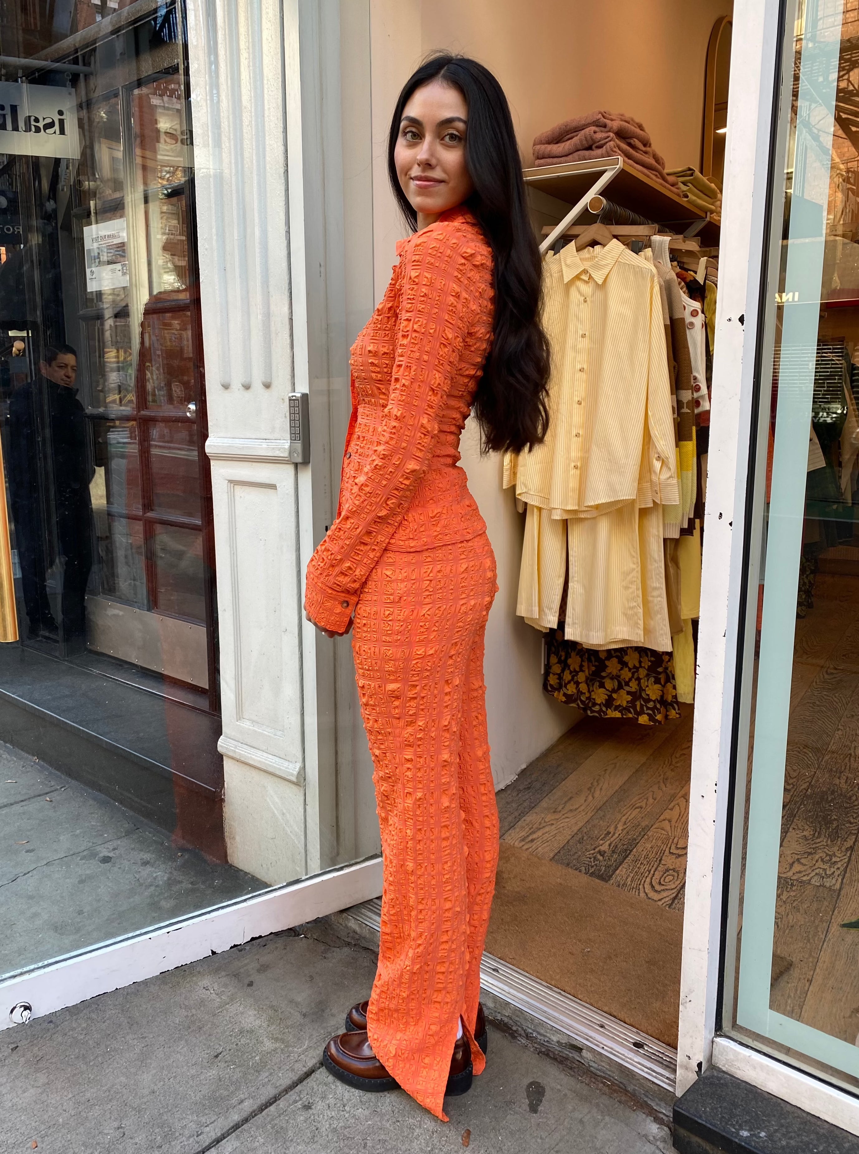 Premium Juna Pants in Sunset Orange - Ultimate Comfort & Style