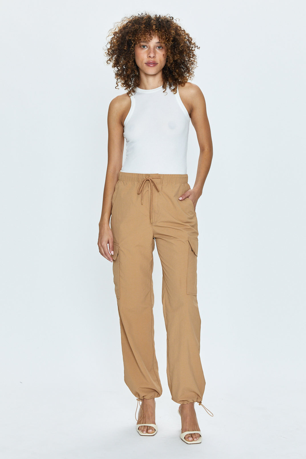 Premium Lightweight Cargo Joggers - Camel
