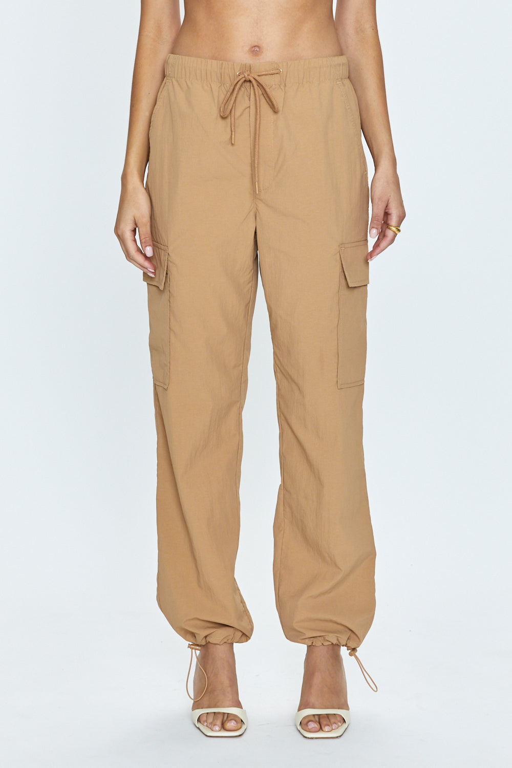 Premium Lightweight Cargo Joggers - Camel