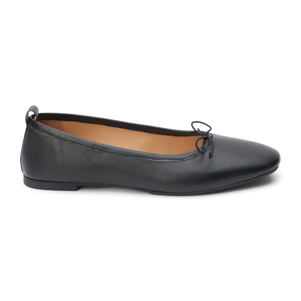 Premium Nikki Leather Ballet Flats - Ultimate Comfort in Black