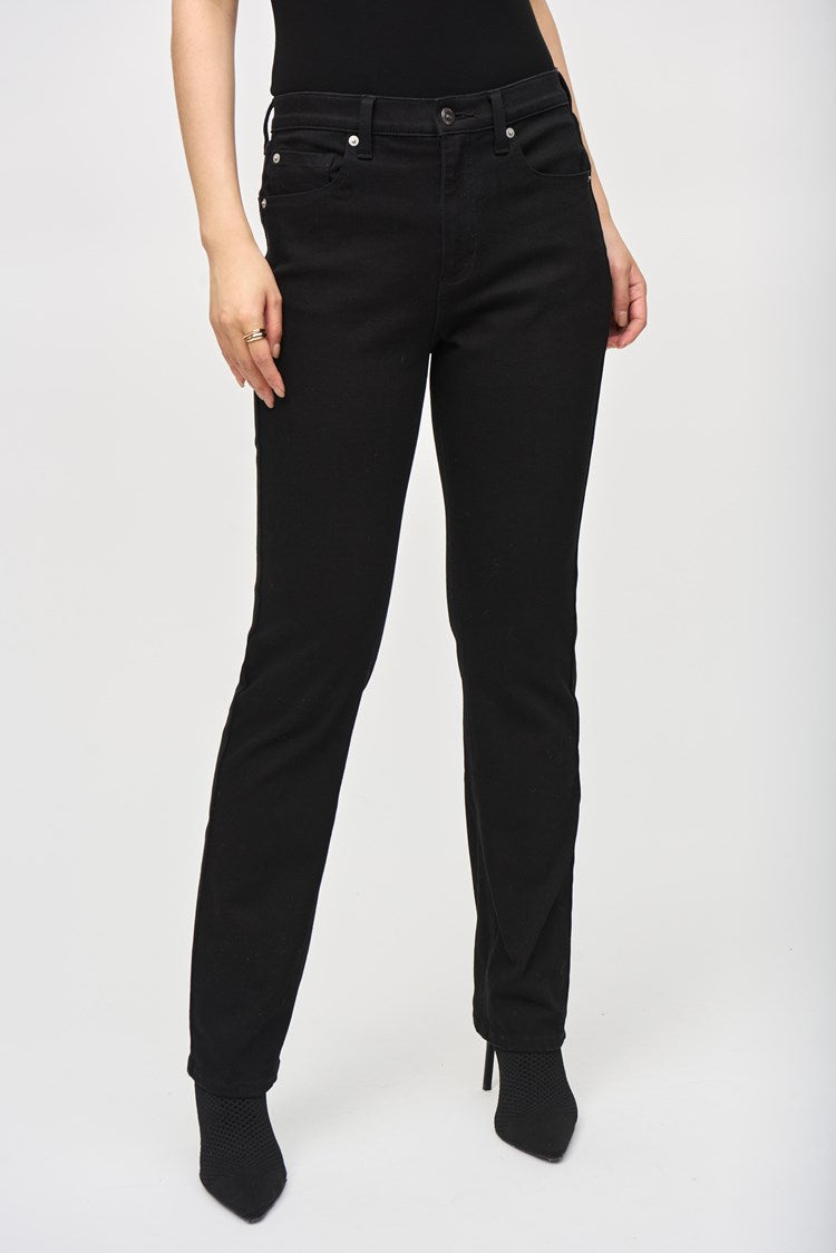 Premium Classic Straight Denim Jeans - Ultimate Black Wash