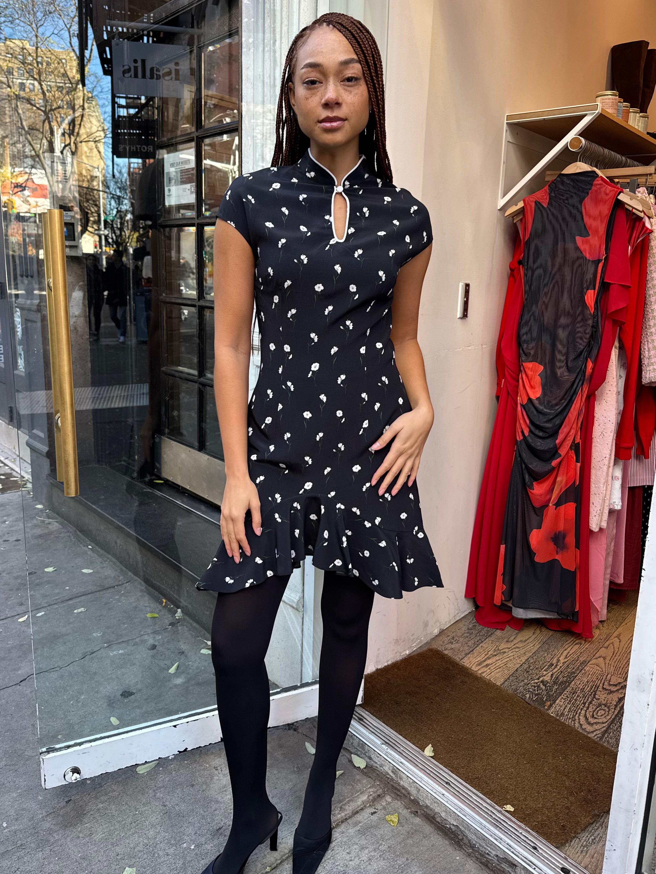 Ultimate Pamela Mini Dress - Black Poppy Edition