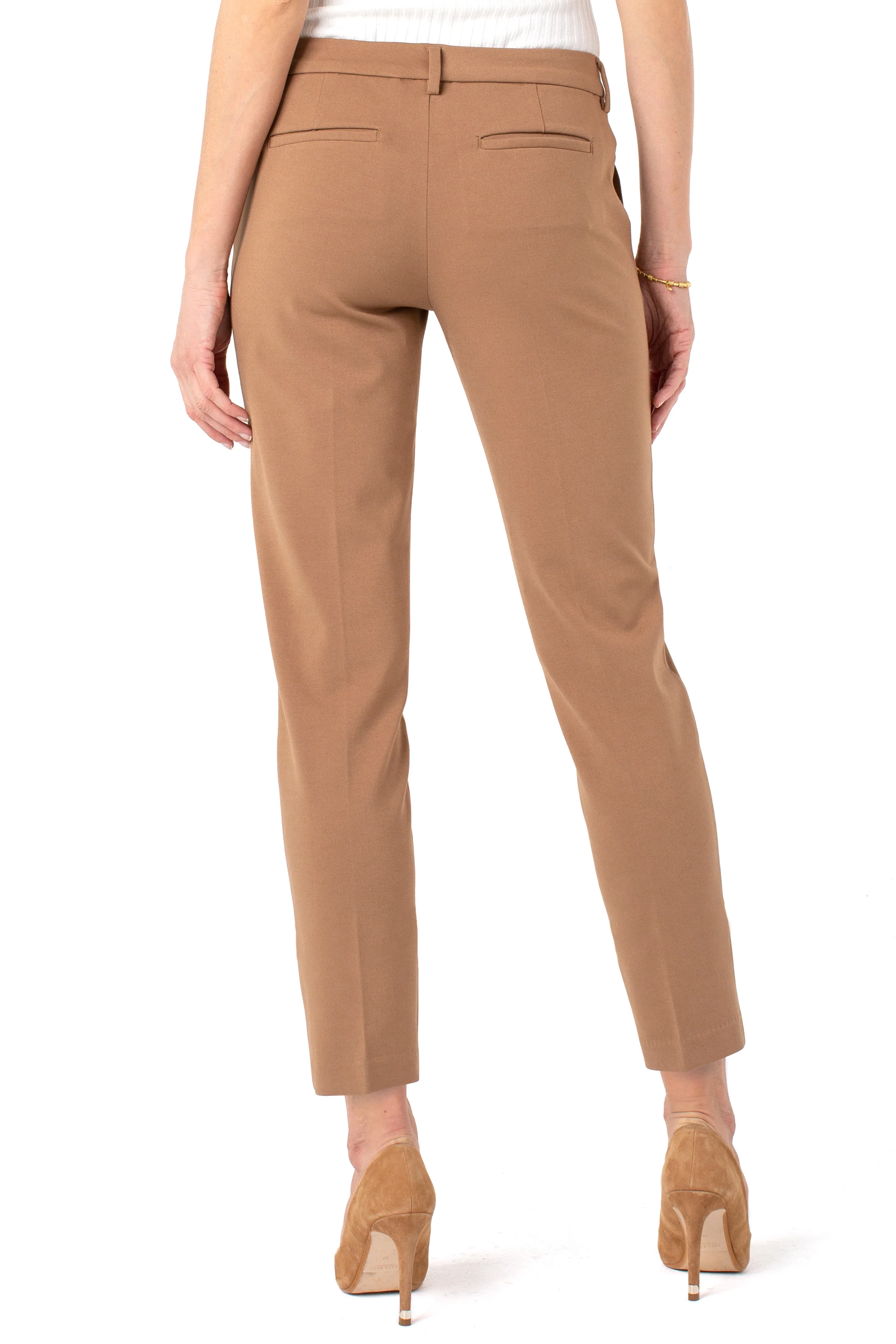 Premium Petite Kelsey Trouser - Ultimate Stretch Ponte in Maple