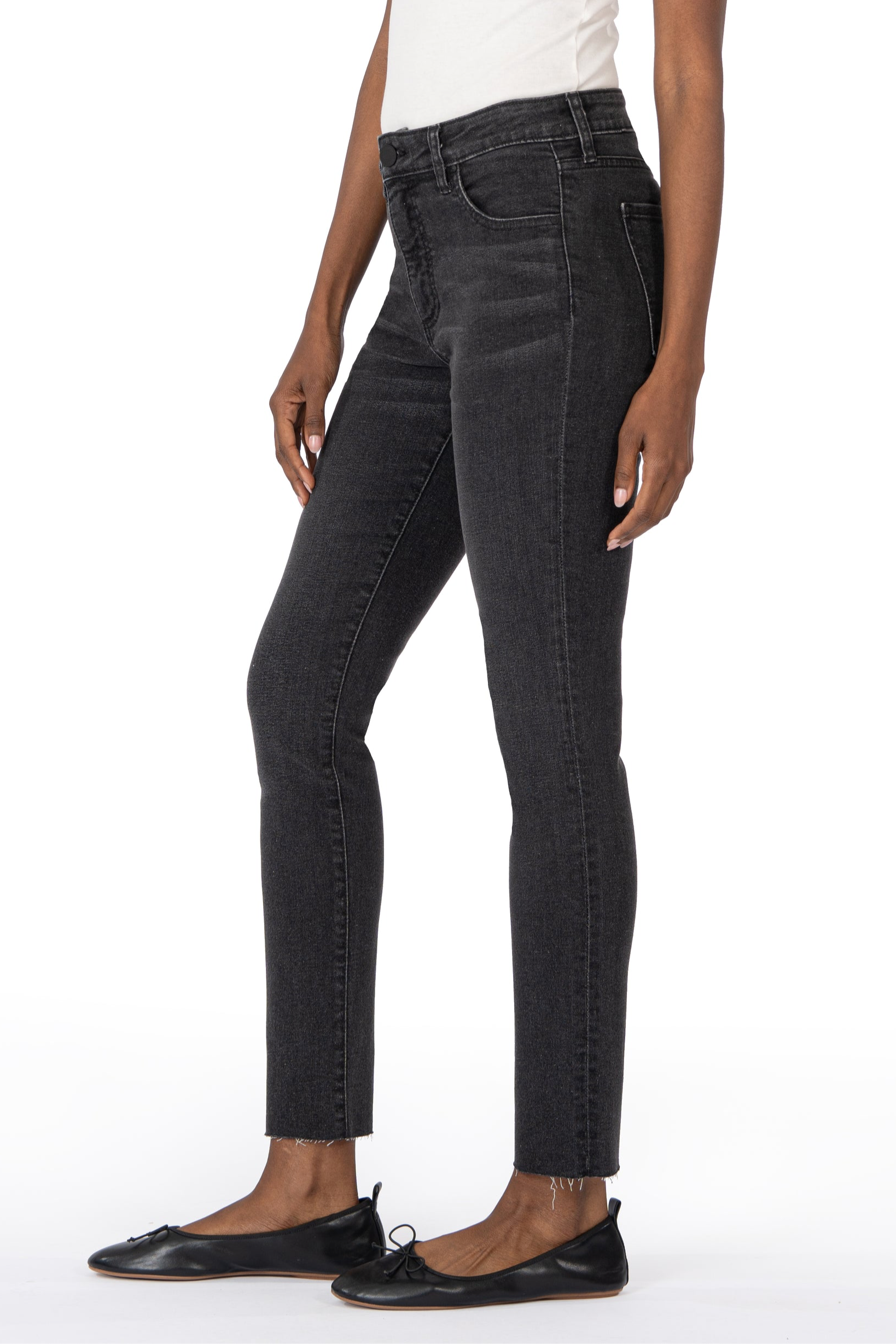 Reese Premium High Rise Straight Leg Jeans - Respectable Black Wash