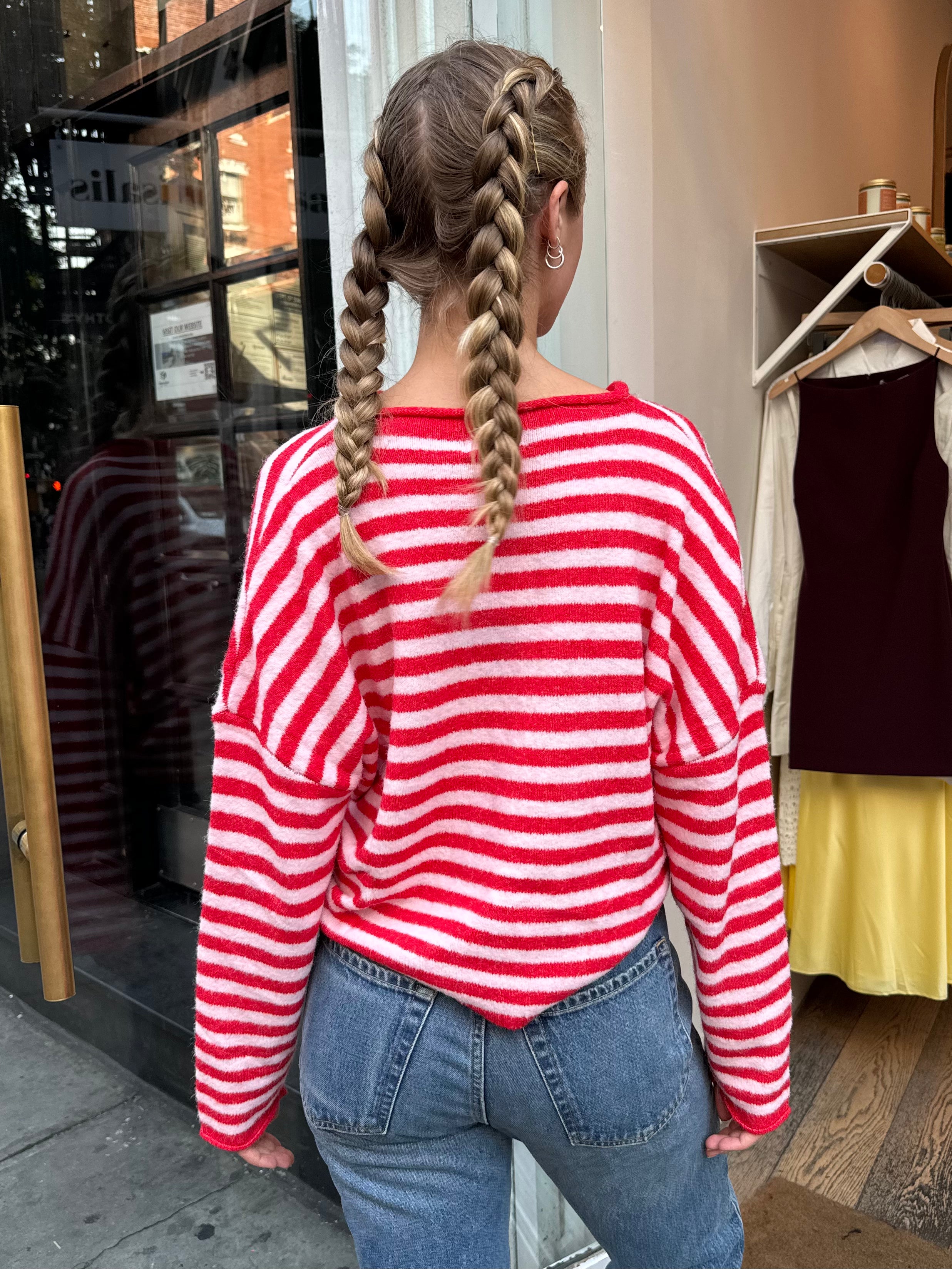Premium Pisces Candy Cane Button-Down Cardigan - Ultimate Comfort & Style