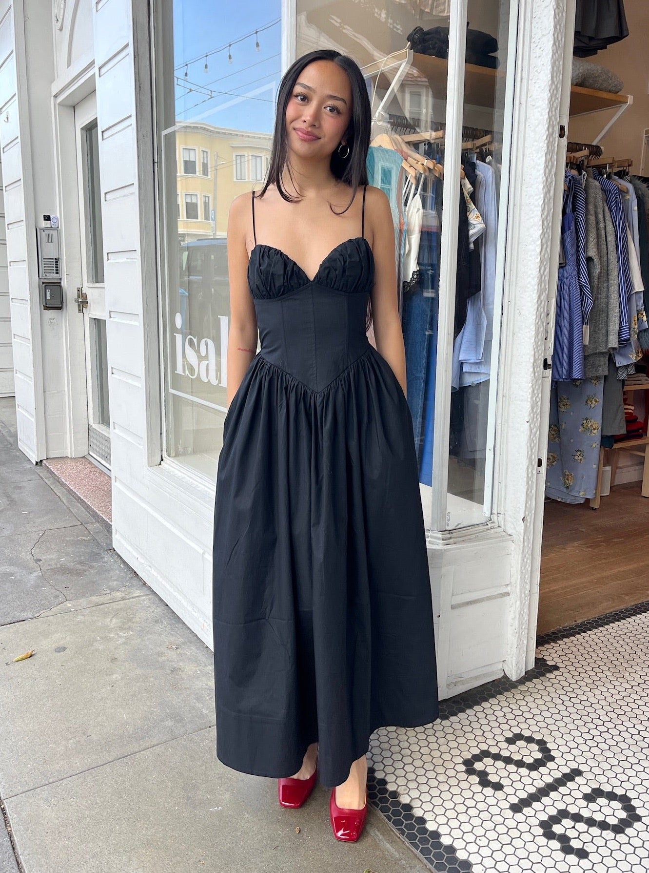 Premium Carmine Dress in Jet Black - Ultimate Elegance