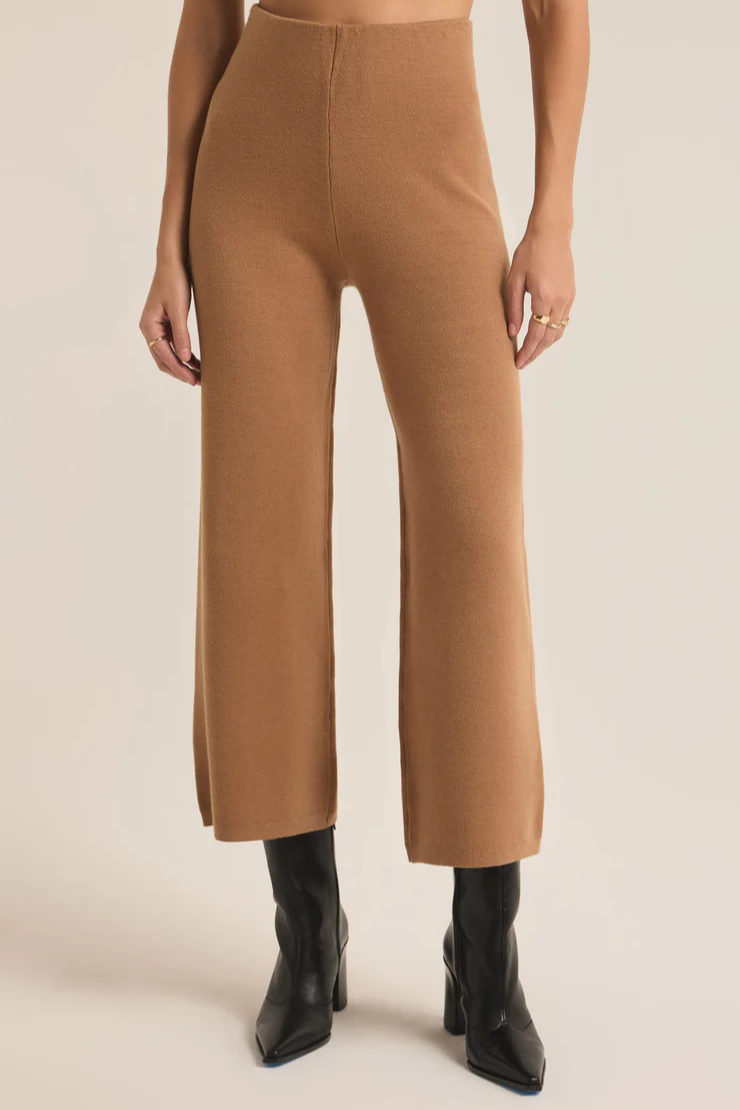 Premium Elowen Sweater Knit Pant - Ultimate Comfort in Burro