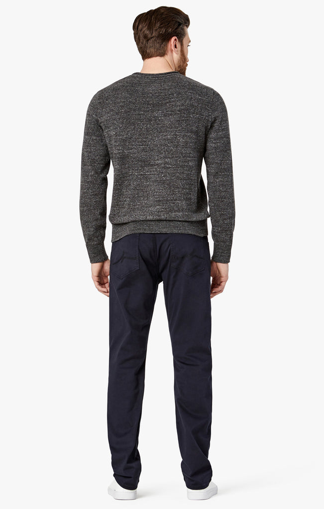 Premium Navy Twill Straight Leg Pants - Ultimate Comfort & Style