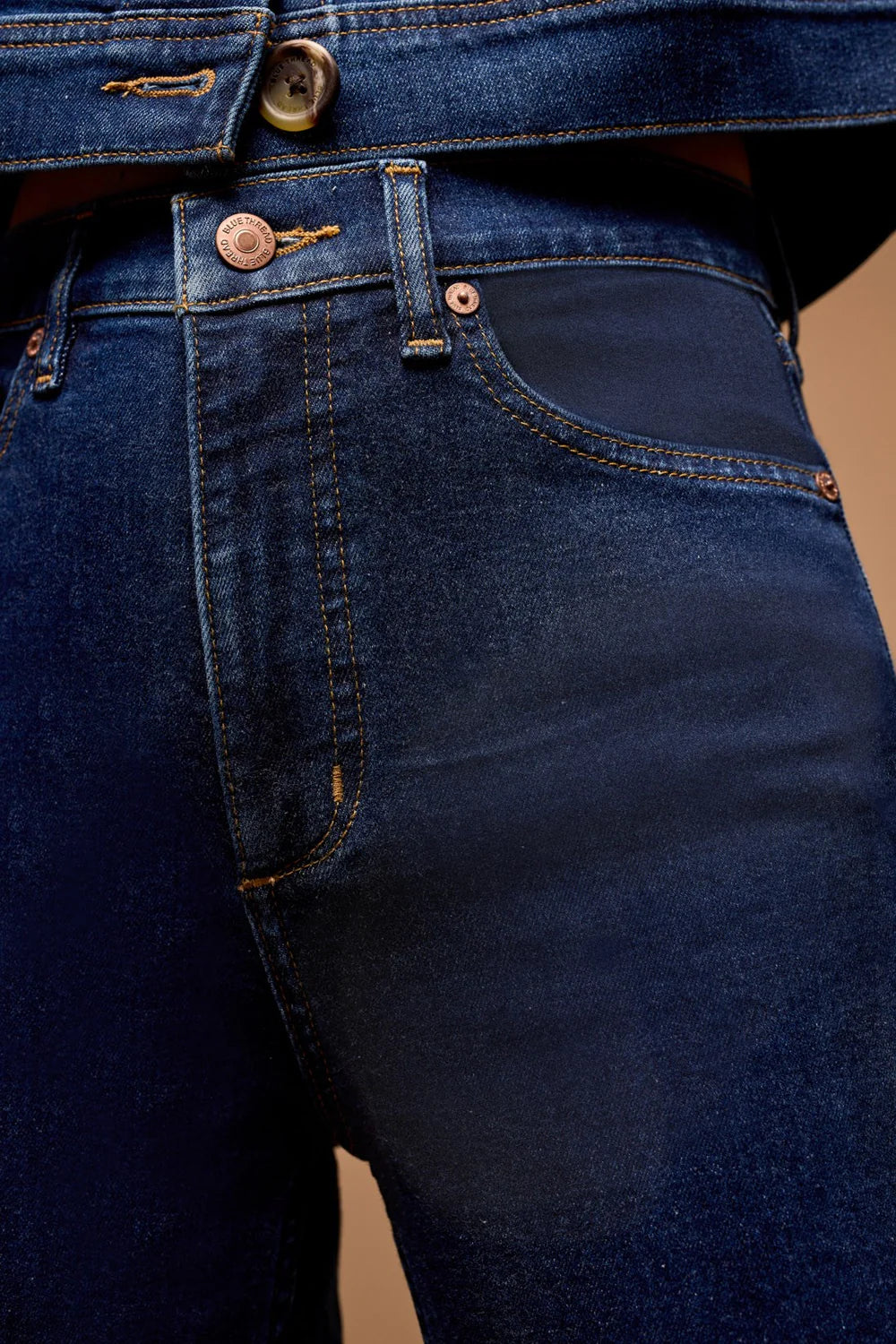 Premium Brooke High Rise Palazzo Jeans - Ultimate Dark Denim Comfort