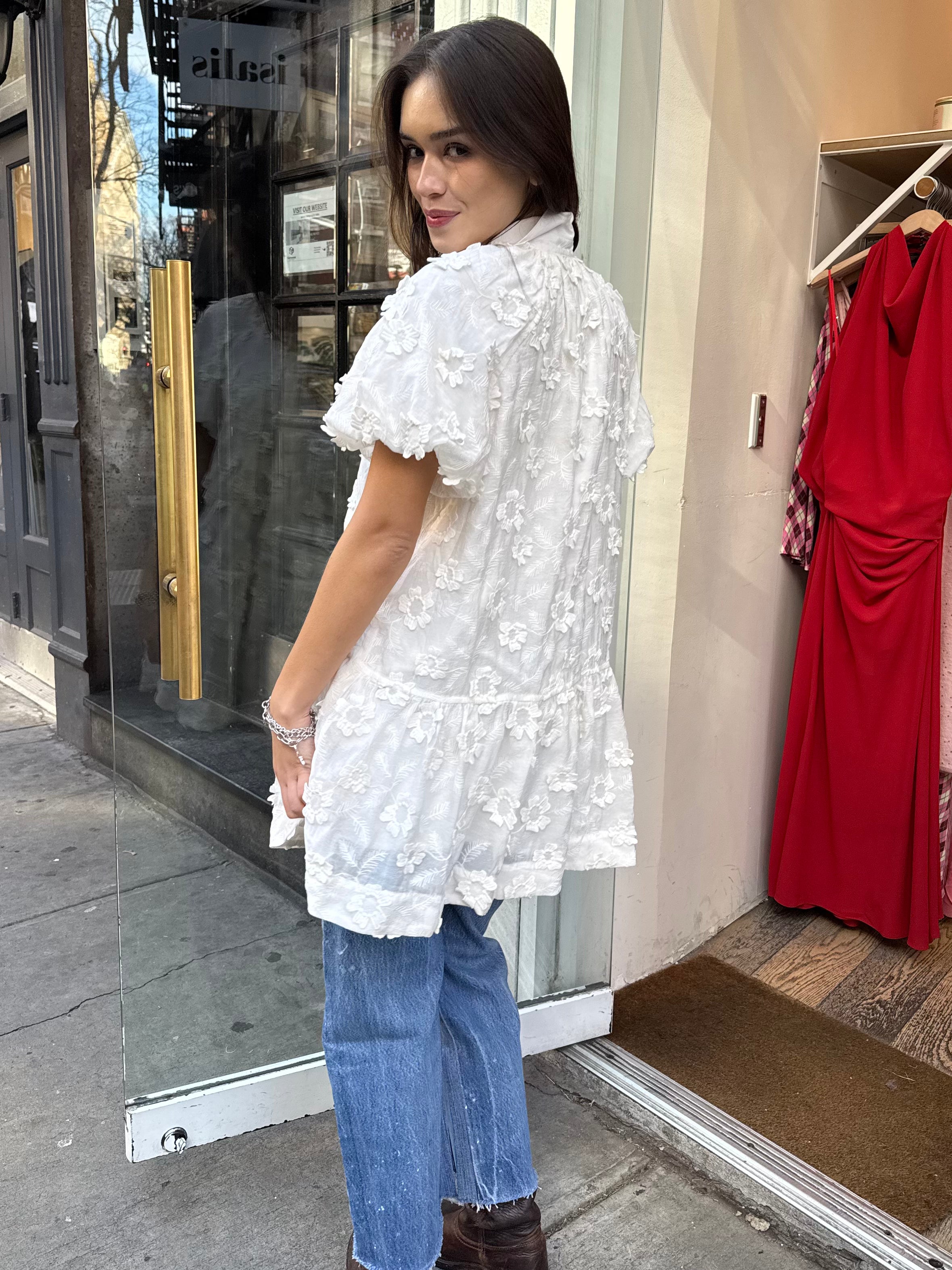 Premium Aihara Cream Dress: Elegance Redefined