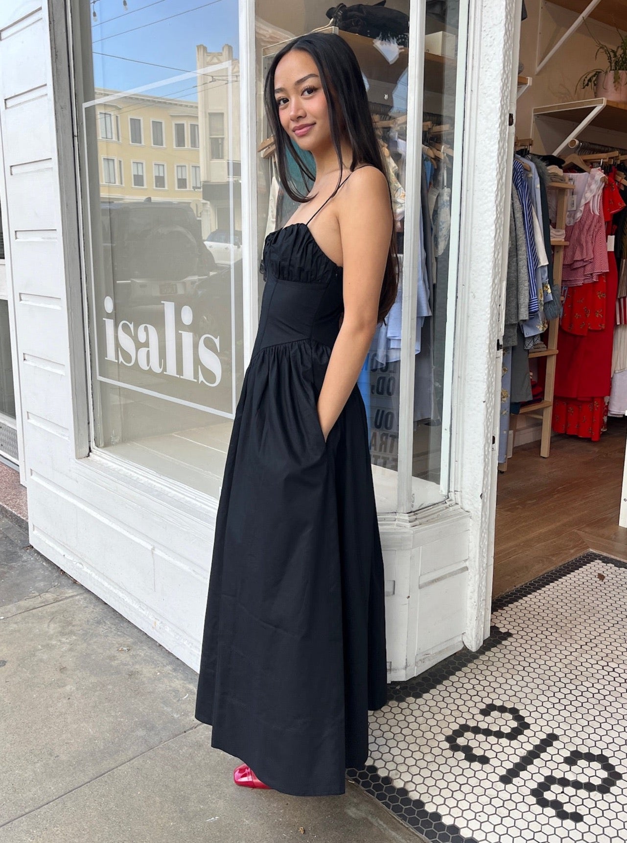 Premium Carmine Dress in Jet Black - Ultimate Elegance