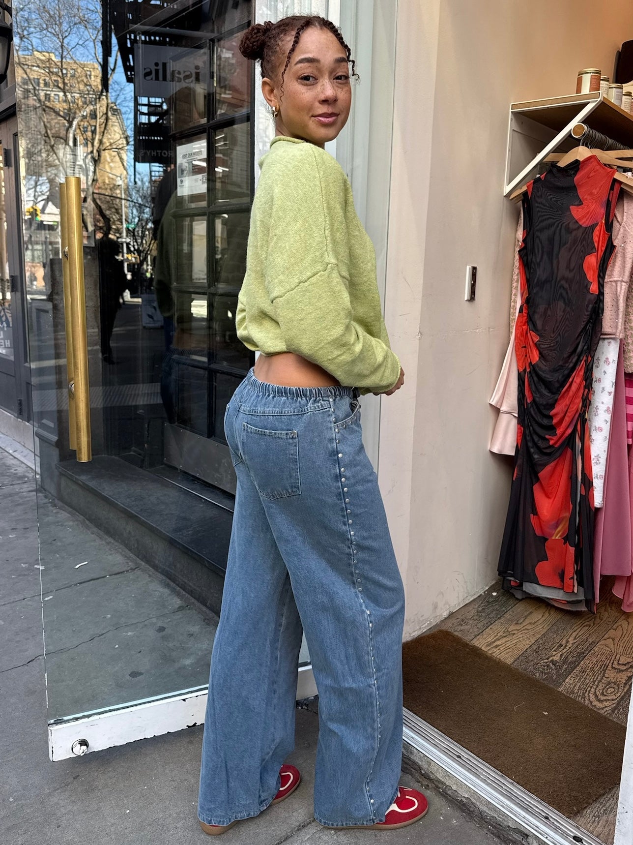 Premium Fillmore Studded Denim Pants - Blue Wash | Ultimate Style Upgrade