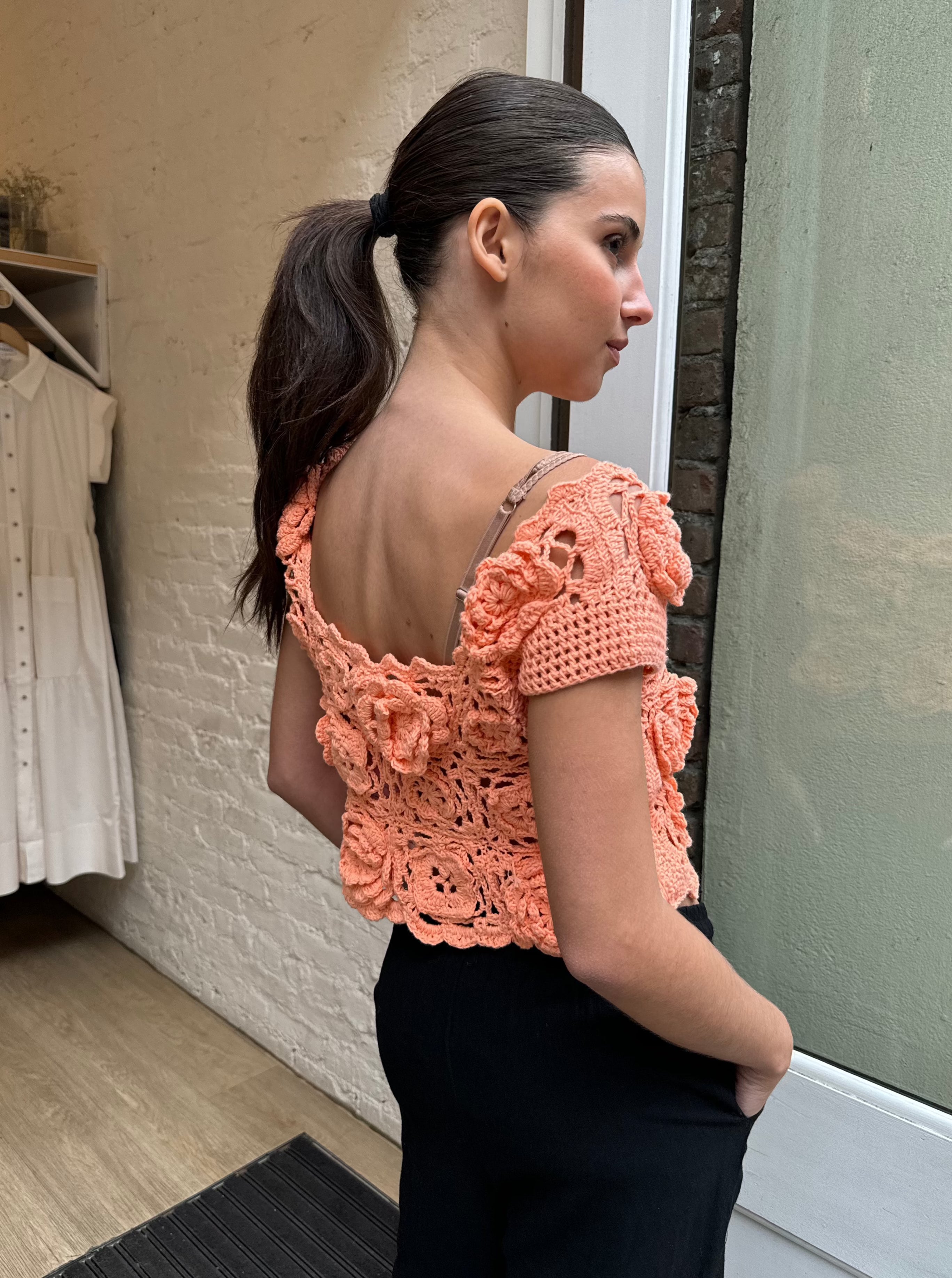 Premium Coral Crochet Top - Ultimate Summer Style