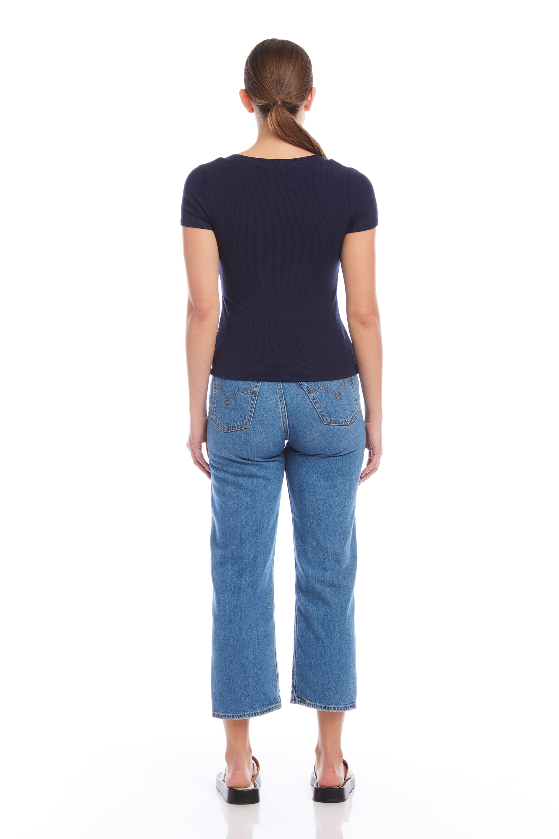 Premium Mindy T-Shirt - Navy | Ultimate Comfort & Style