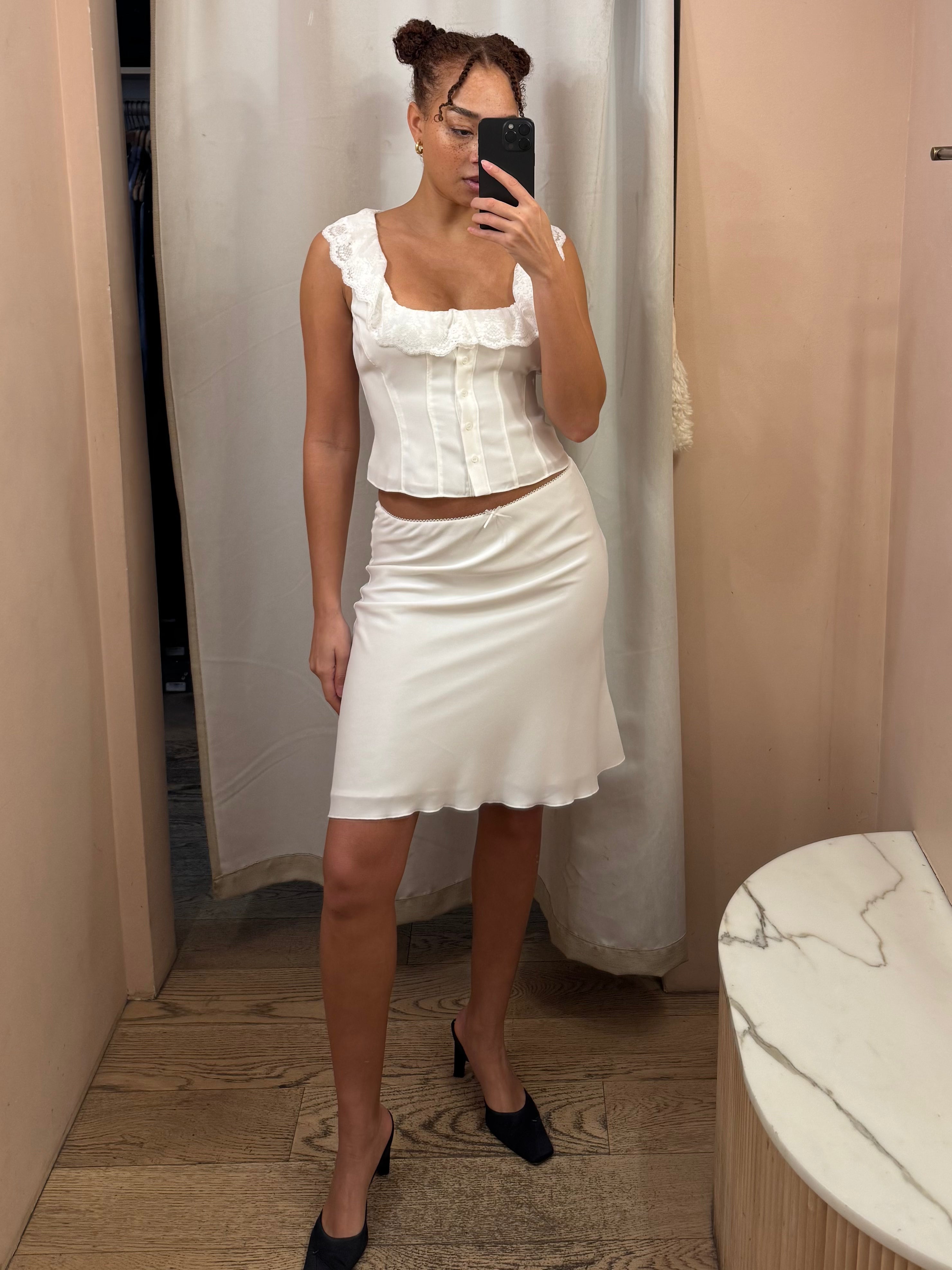 Premium Paloma Skirt - Ultimate White Elegance