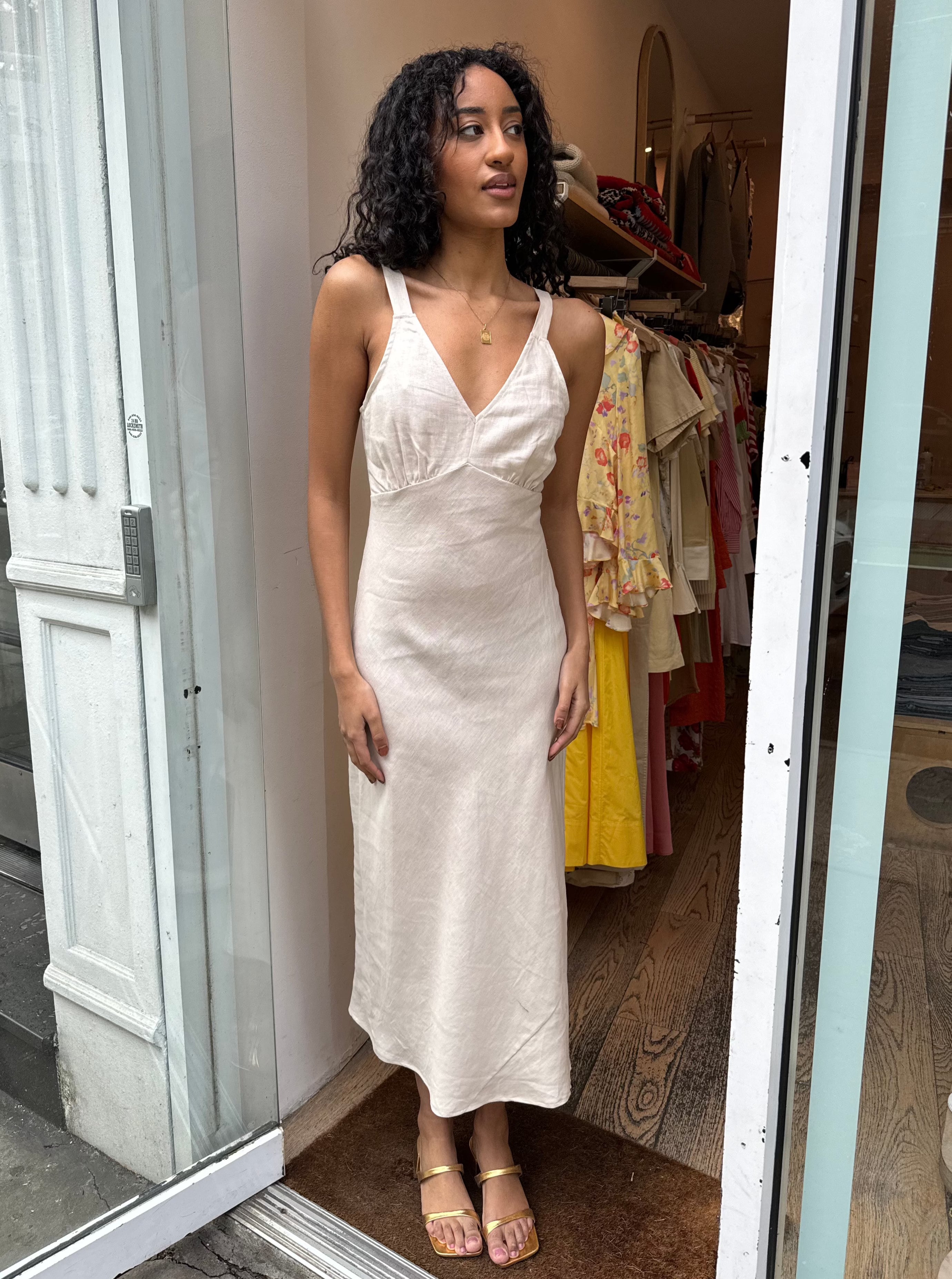Premium Linen Maxi Dress - Ultimate Comfort in Sand
