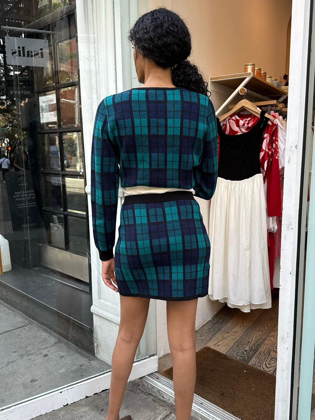 Premium Margaret Knit Skirt - Blackwatch Plaid | Ultimate Style & Comfort