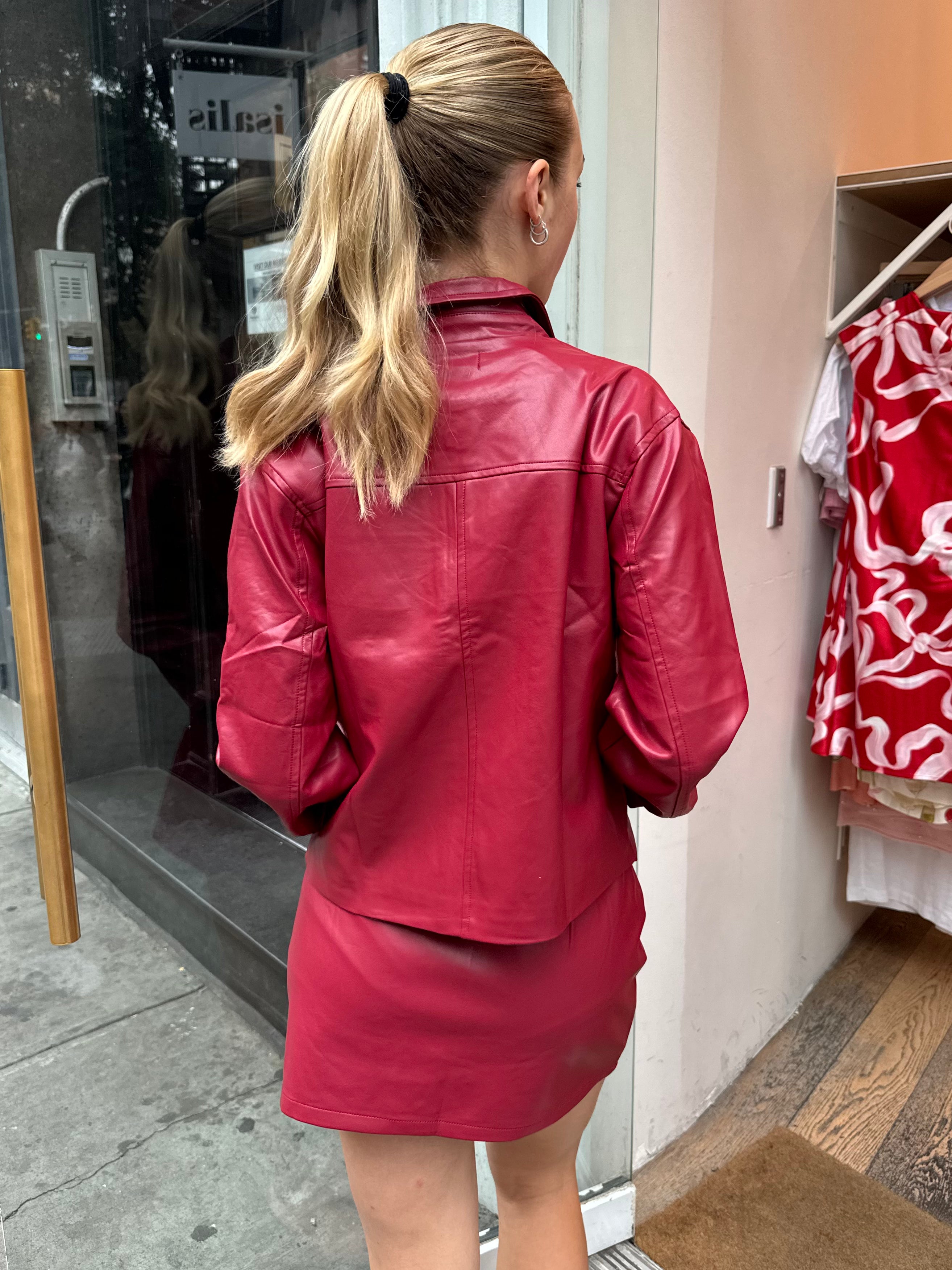 Premium Mallorca Merlot Zipper Jacket
