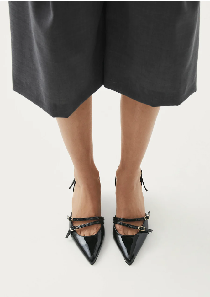 Premium Joelle Onix Black Leather Pumps - Ultimate Style & Comfort