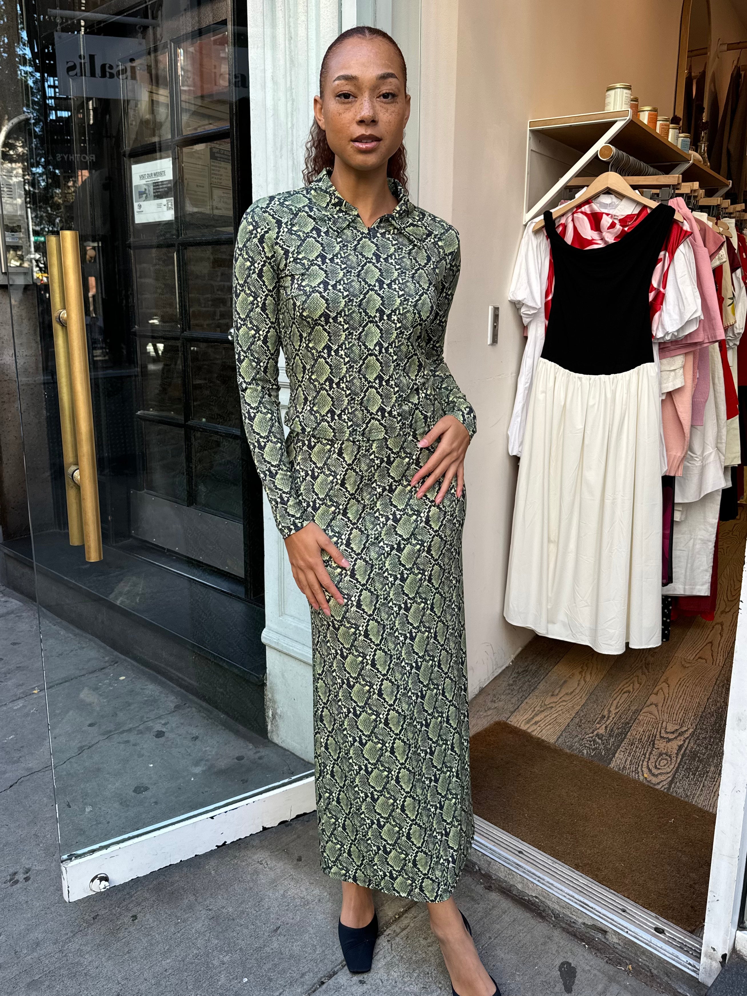 Premium Cheyenners Skirt in Green Banana - Ultimate Style Upgrade