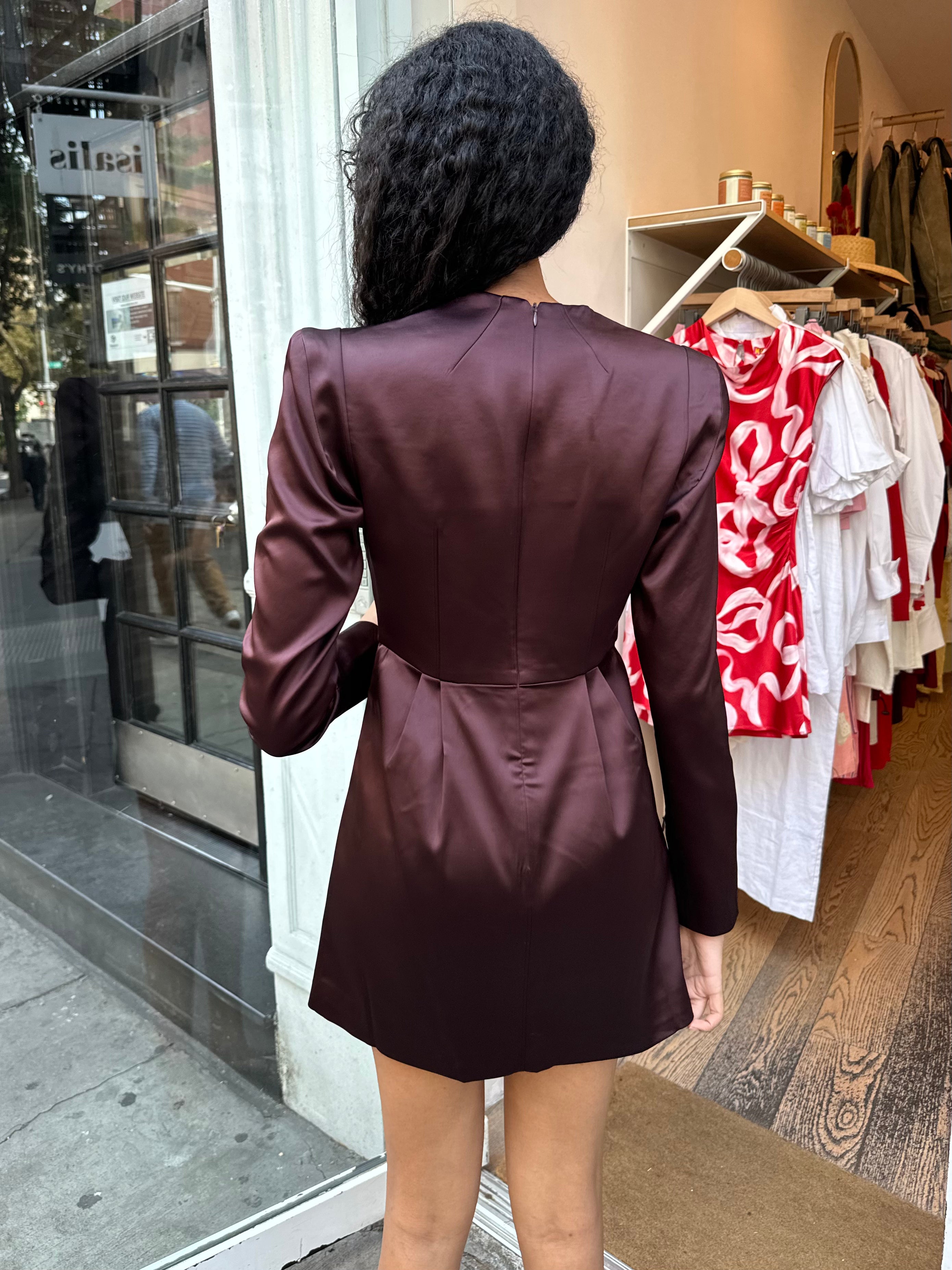 Premium Valentina Chocolate Brown Dress