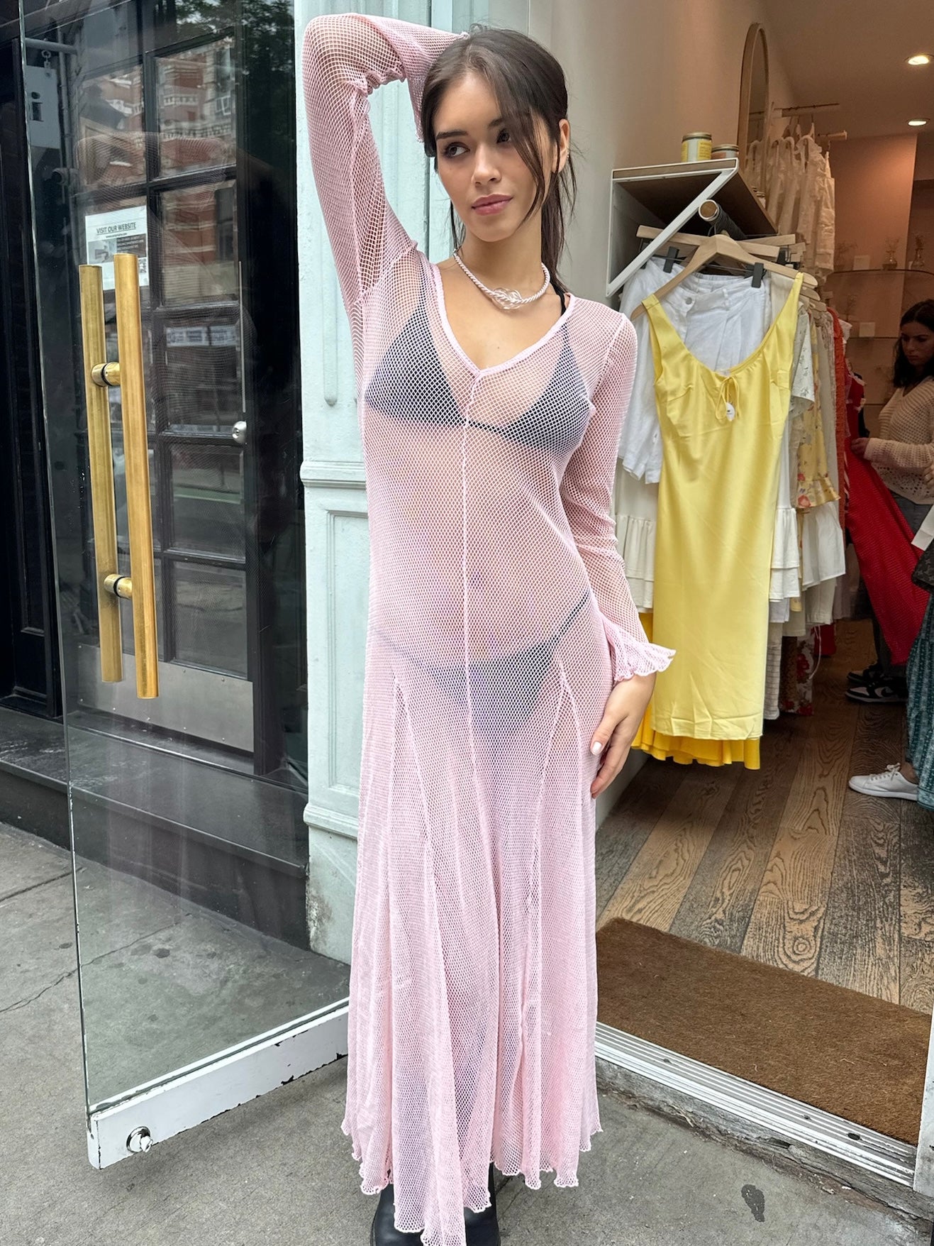Premium Pink Rete Dress - Ultimate Elegance