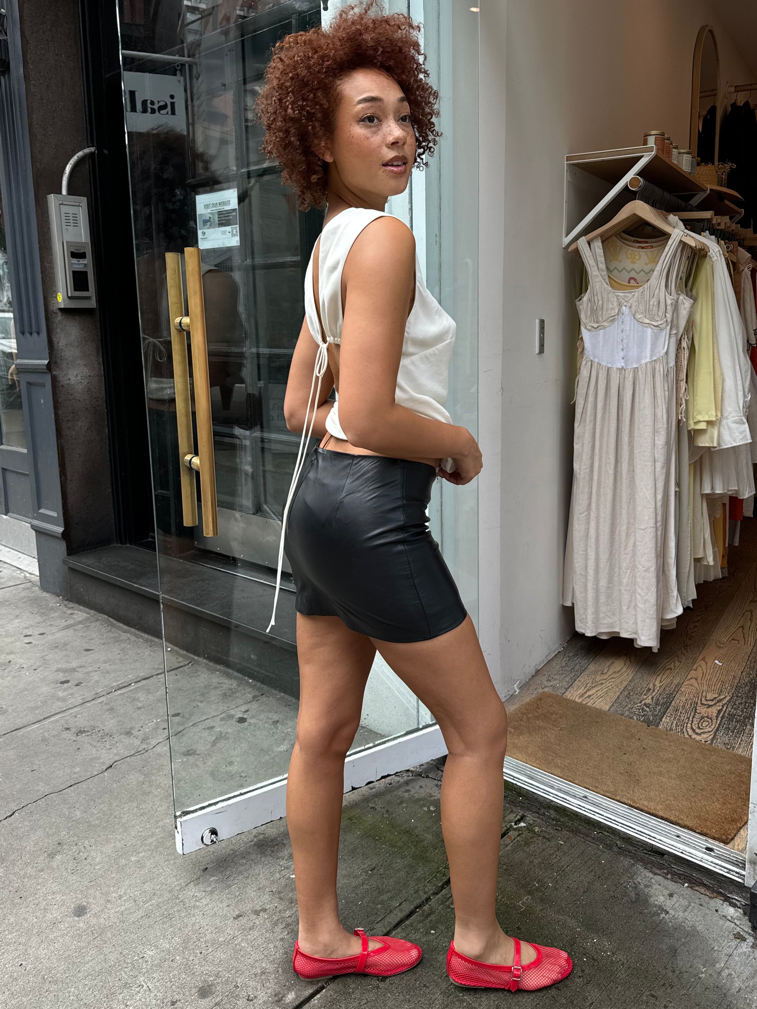 Premium Black Leather Mini Skirt - Ultimate Style Upgrade