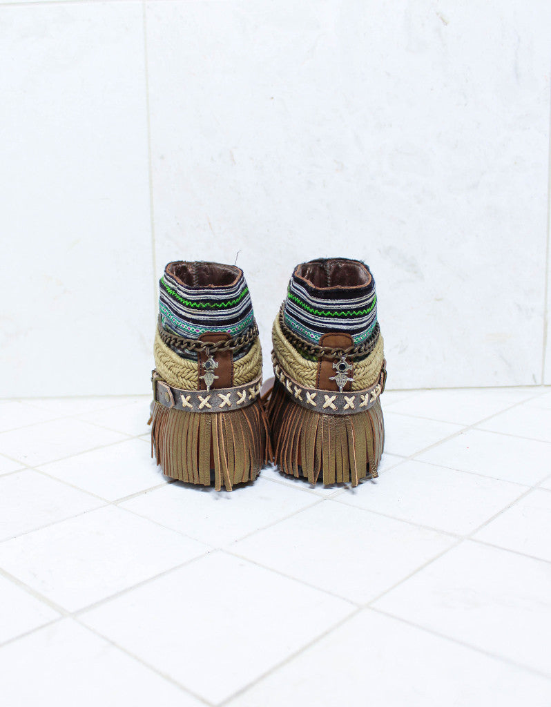 Premium Handmade Boho Sandals - Brown | Size 40