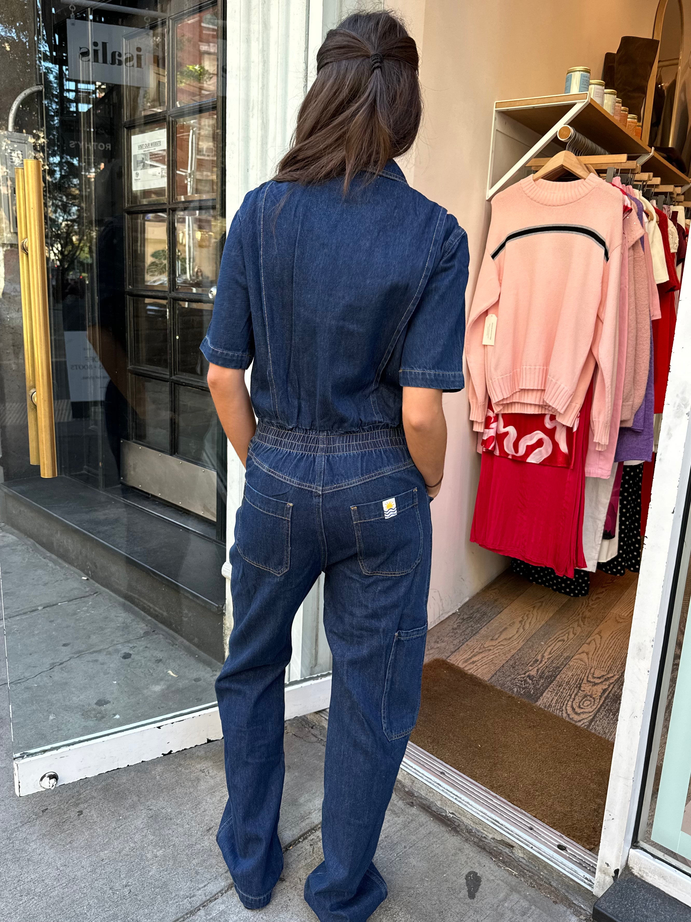 Premium Danny SS Boilersuit - Indigo Blue Ultimate Comfort