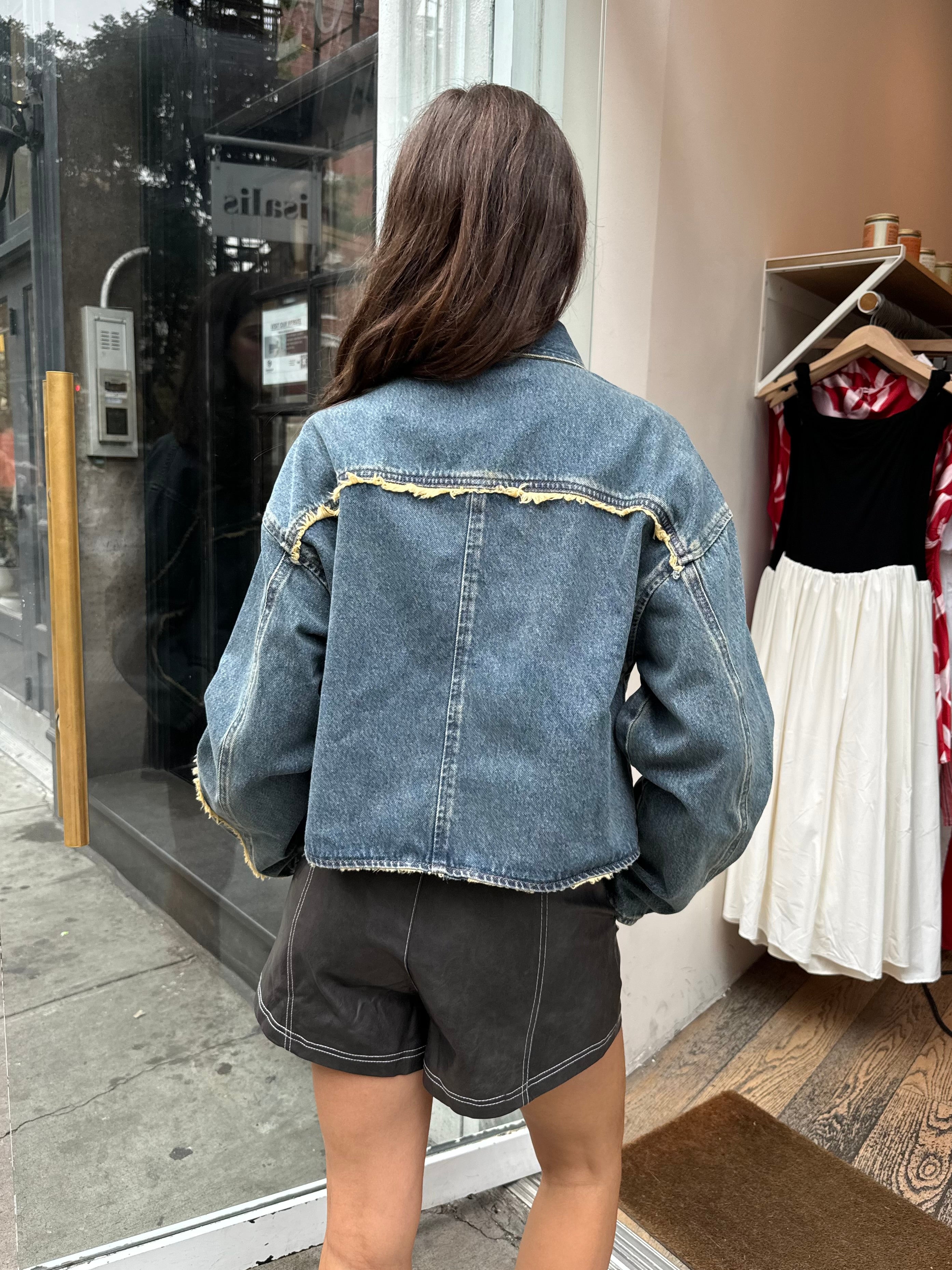 Premium Vintage Blue River Denim Jacket