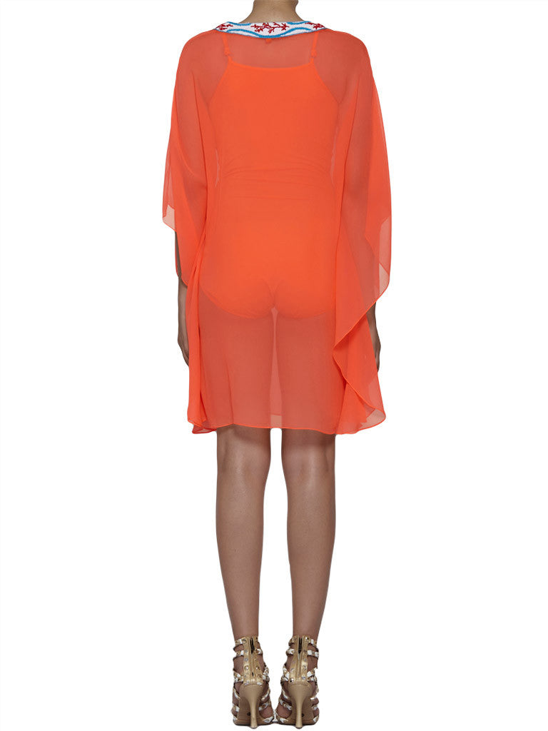 Premium Pia Pauro Embroidered Silk Kaftan