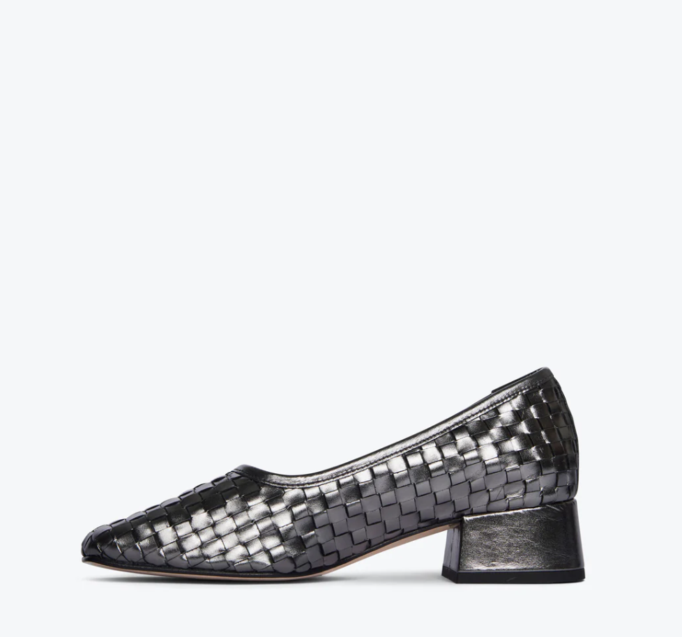 Jayla Premium Woven Heel - Gunmetal Edition
