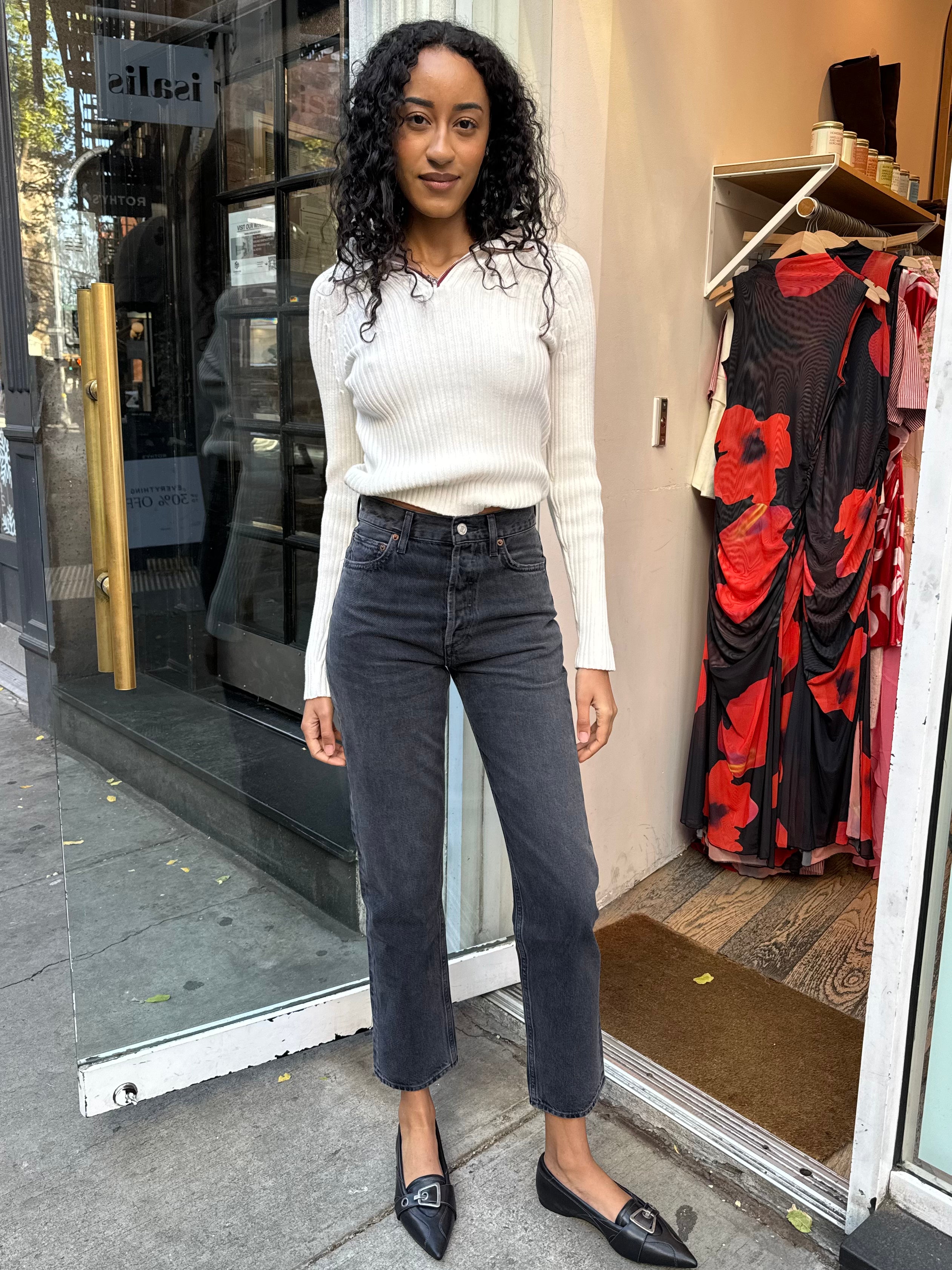 Premium 90's Pinch Waist Jean in Hitch - Ultimate Vintage Fit