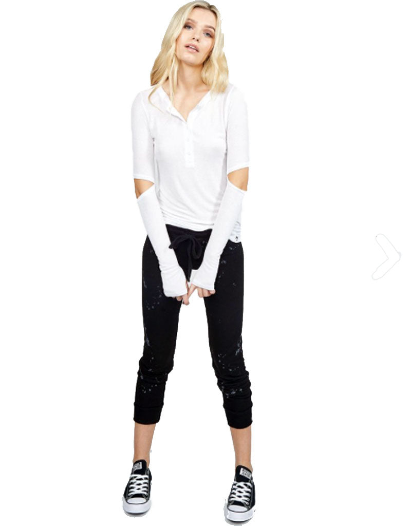 Premium Michael Lauren Bear Splatter Sweatpants - Ultimate Comfort in Black