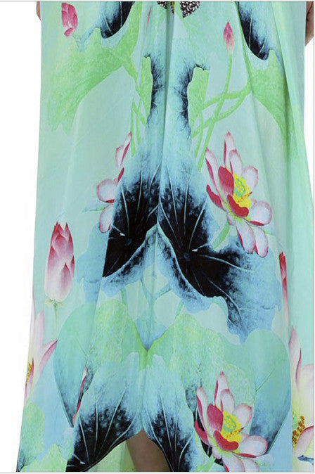 Premium Shahida Parides Lotus 3-Way Styling Dress in Aqua Green