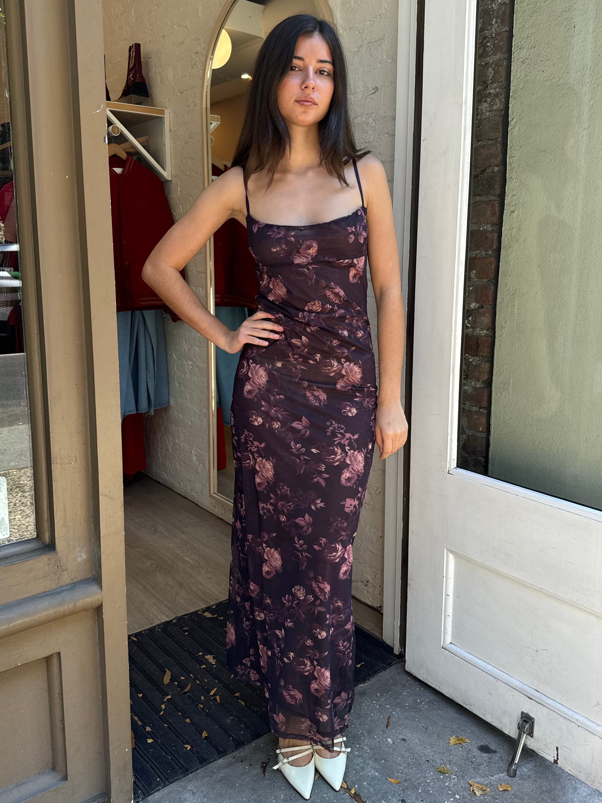 Ultimate Dezza Maxi Dress - Premium Purple Floral Design