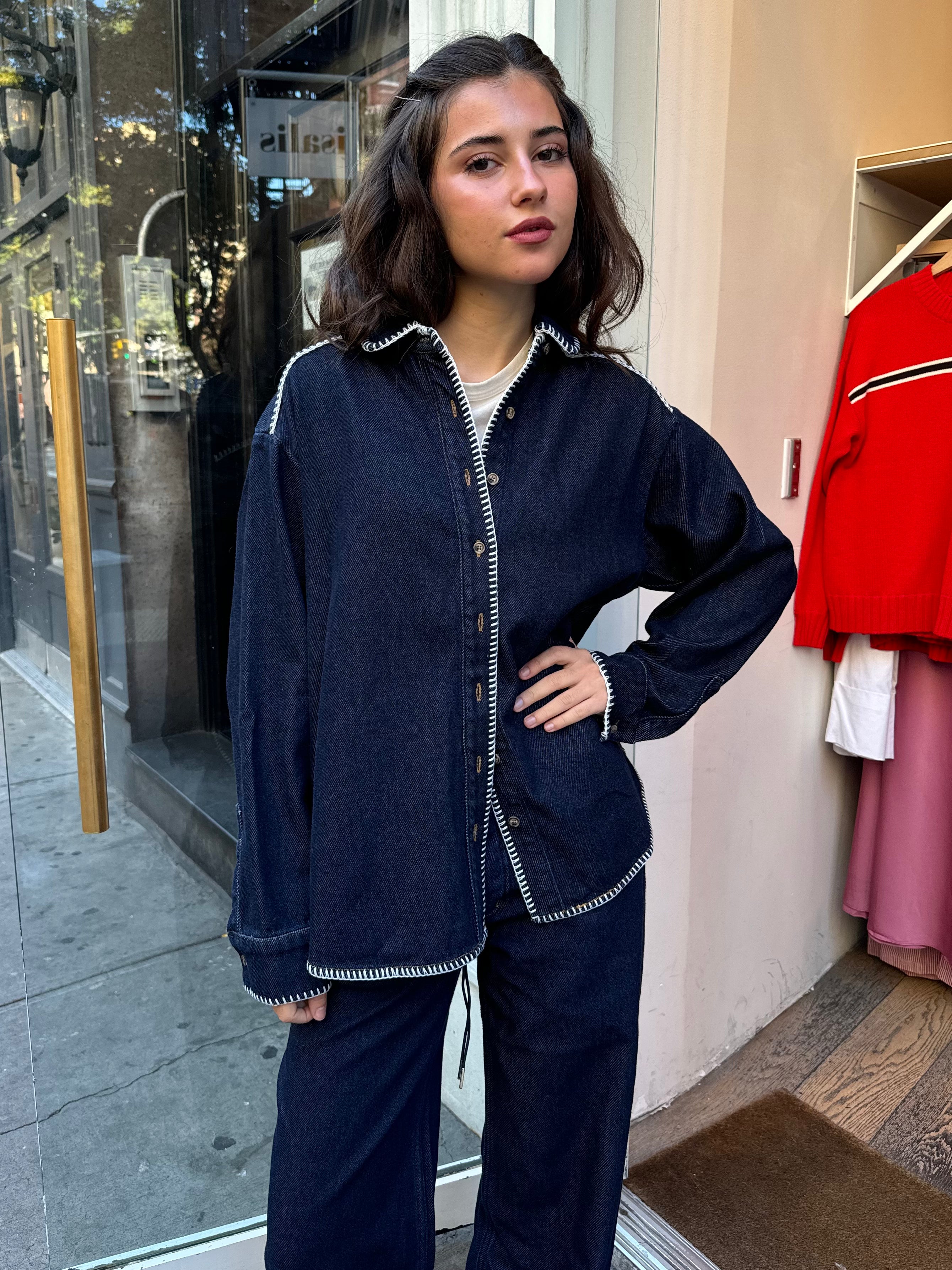 Premium Western Shirt in Cloud Indigo - Ultimate Comfort & Style