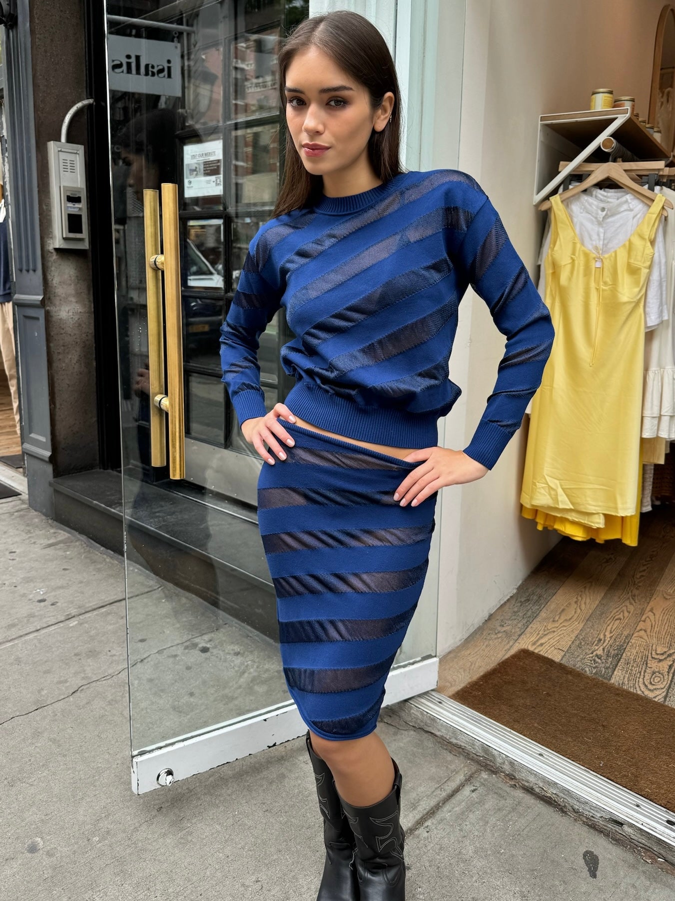 Premium Zebara Navy Skirt - Ultimate Comfort & Style