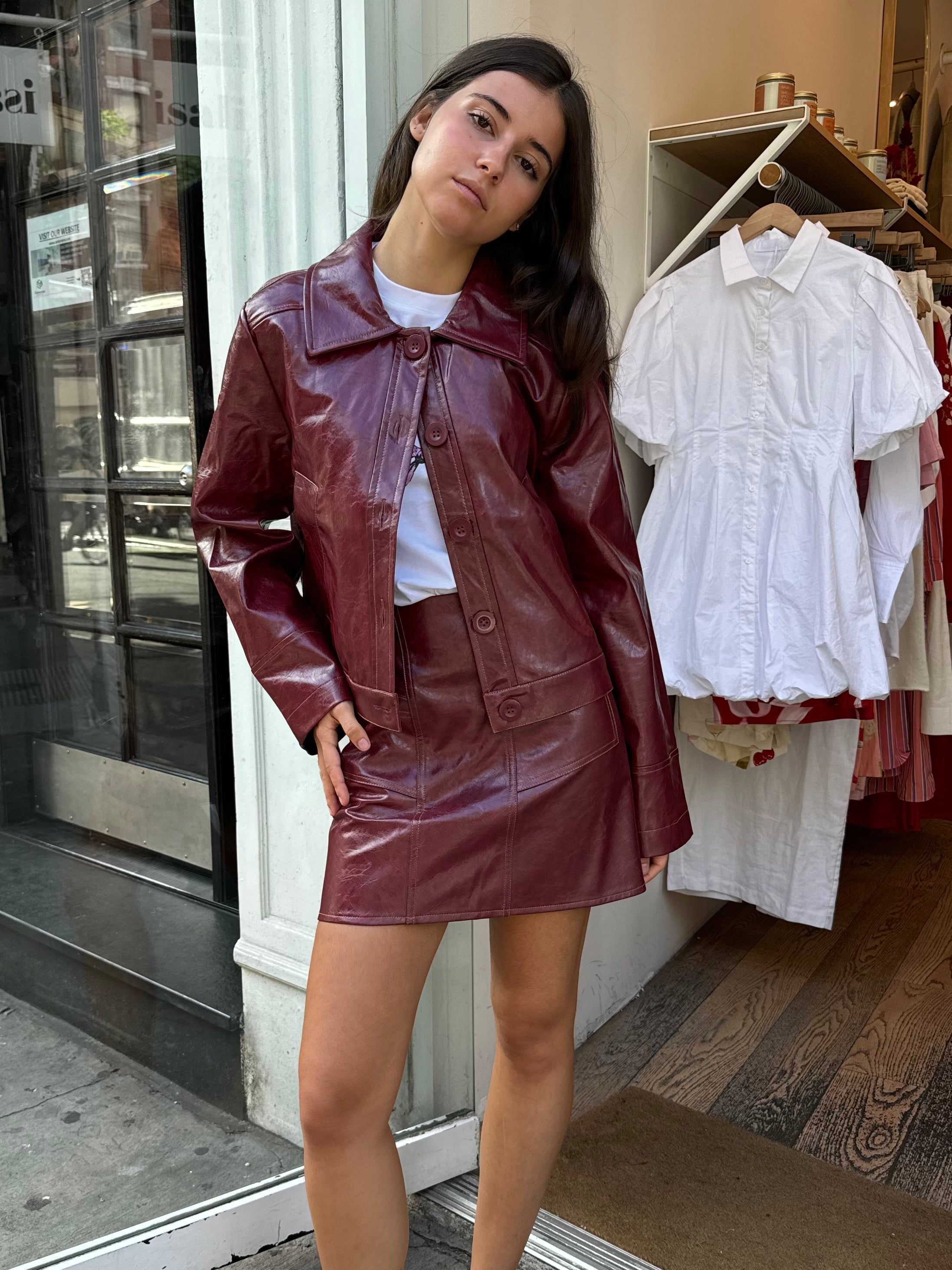 Premium Alexa Burgundy Jacket – Ultimate Style Upgrade