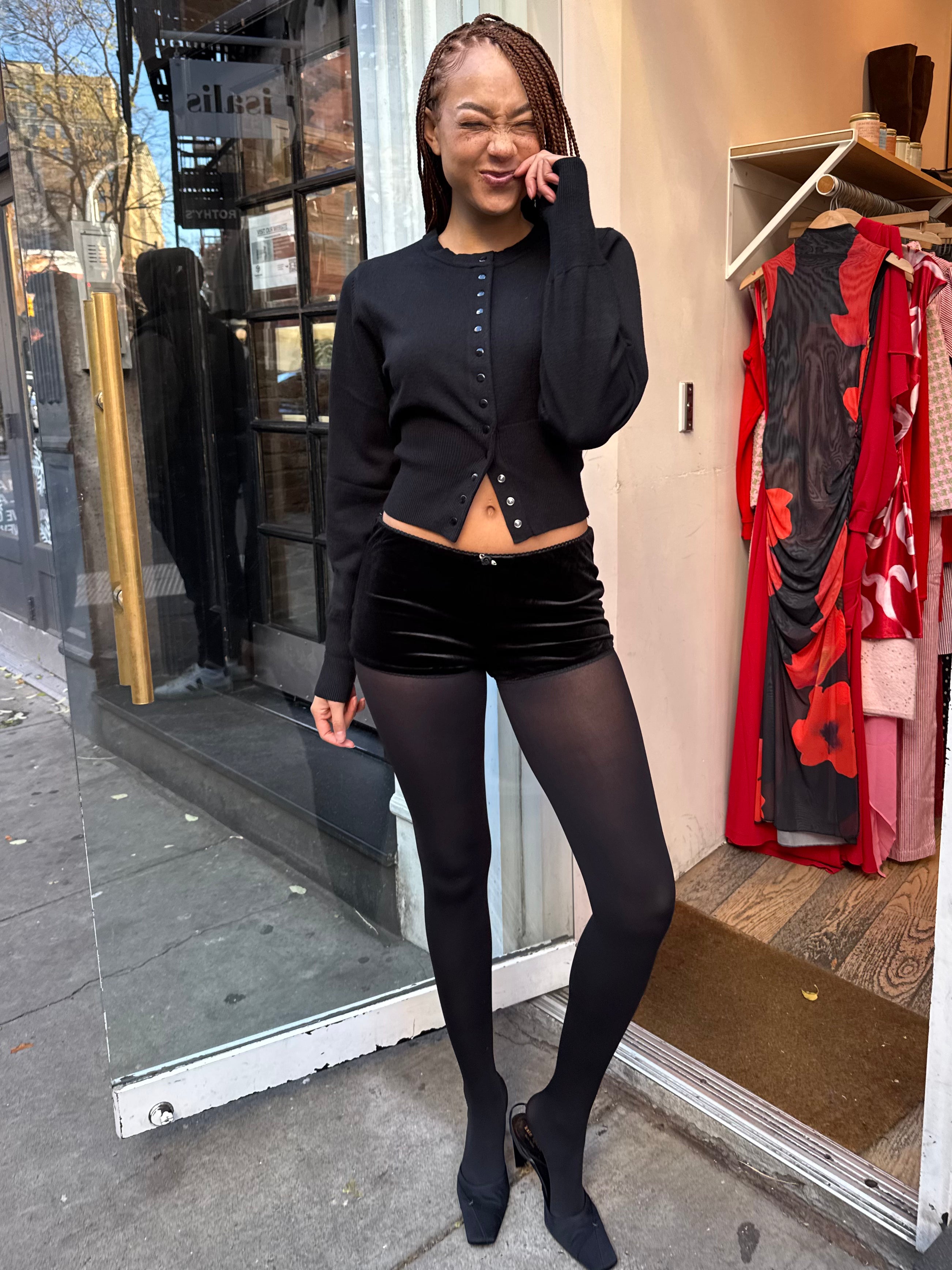 Premium Noemi Hot Pant in Sleek Black