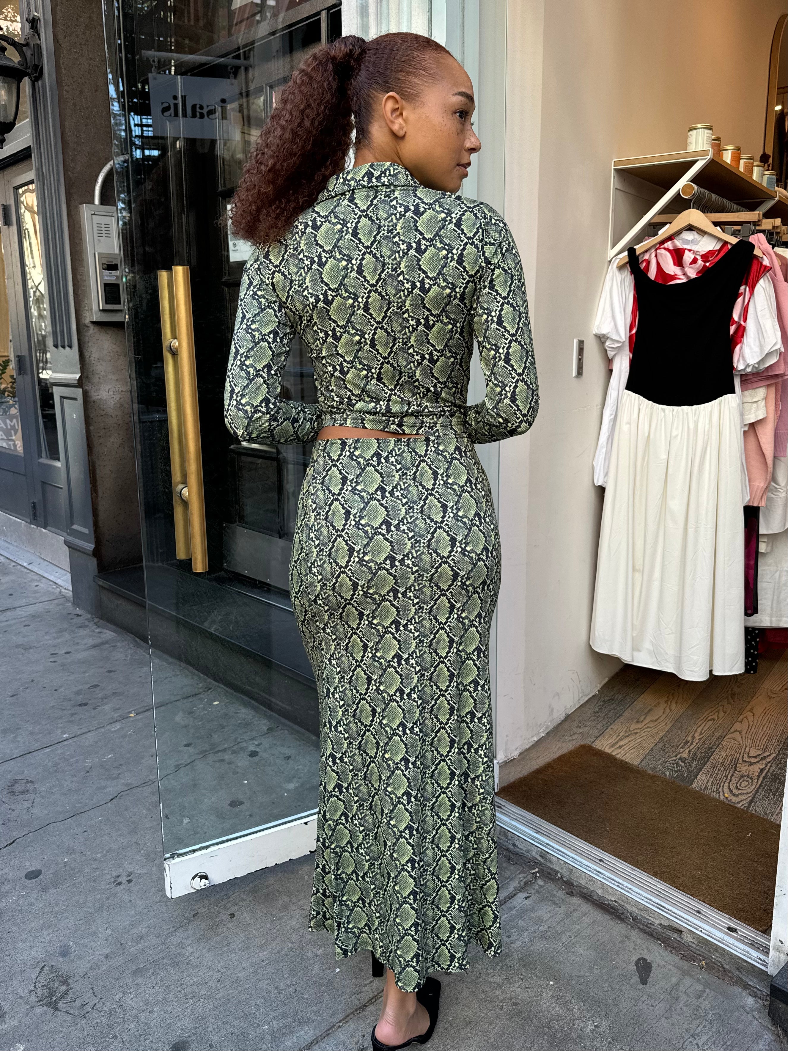 Premium Cheyenners Skirt in Green Banana - Ultimate Style Upgrade
