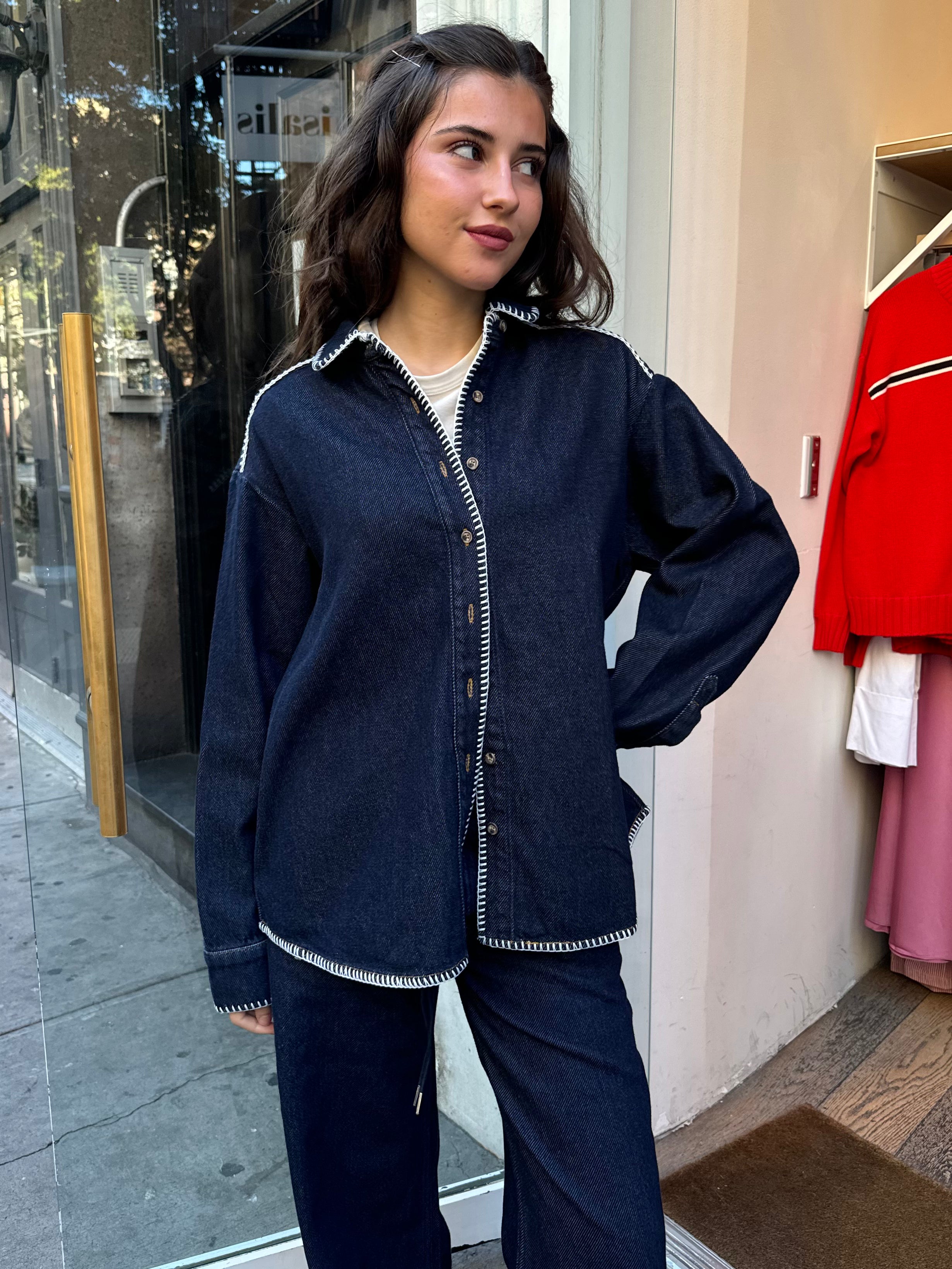 Premium Western Shirt in Cloud Indigo - Ultimate Comfort & Style