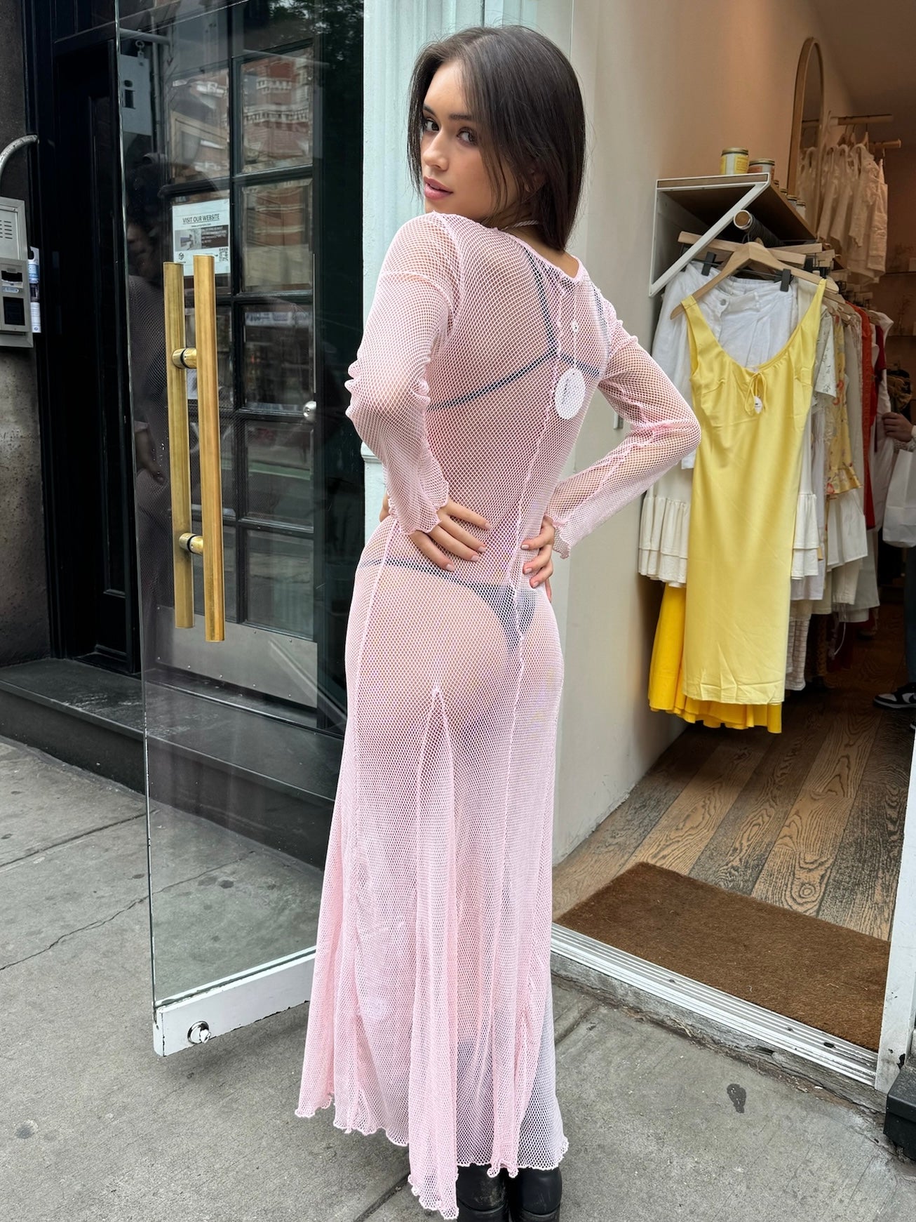 Premium Pink Rete Dress - Ultimate Elegance