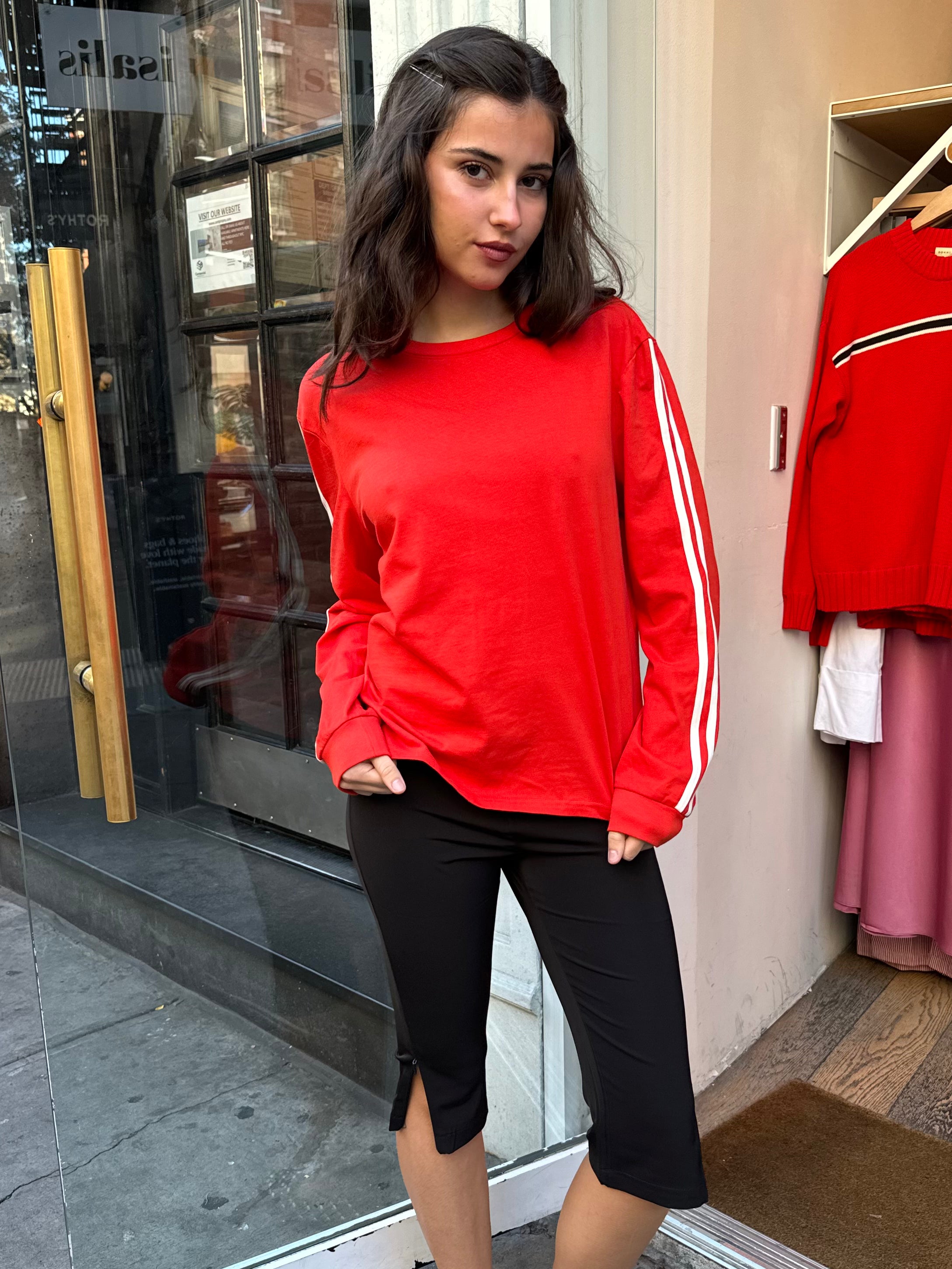 Premium Sophie Long Sleeve Jersey - Vibrant Red