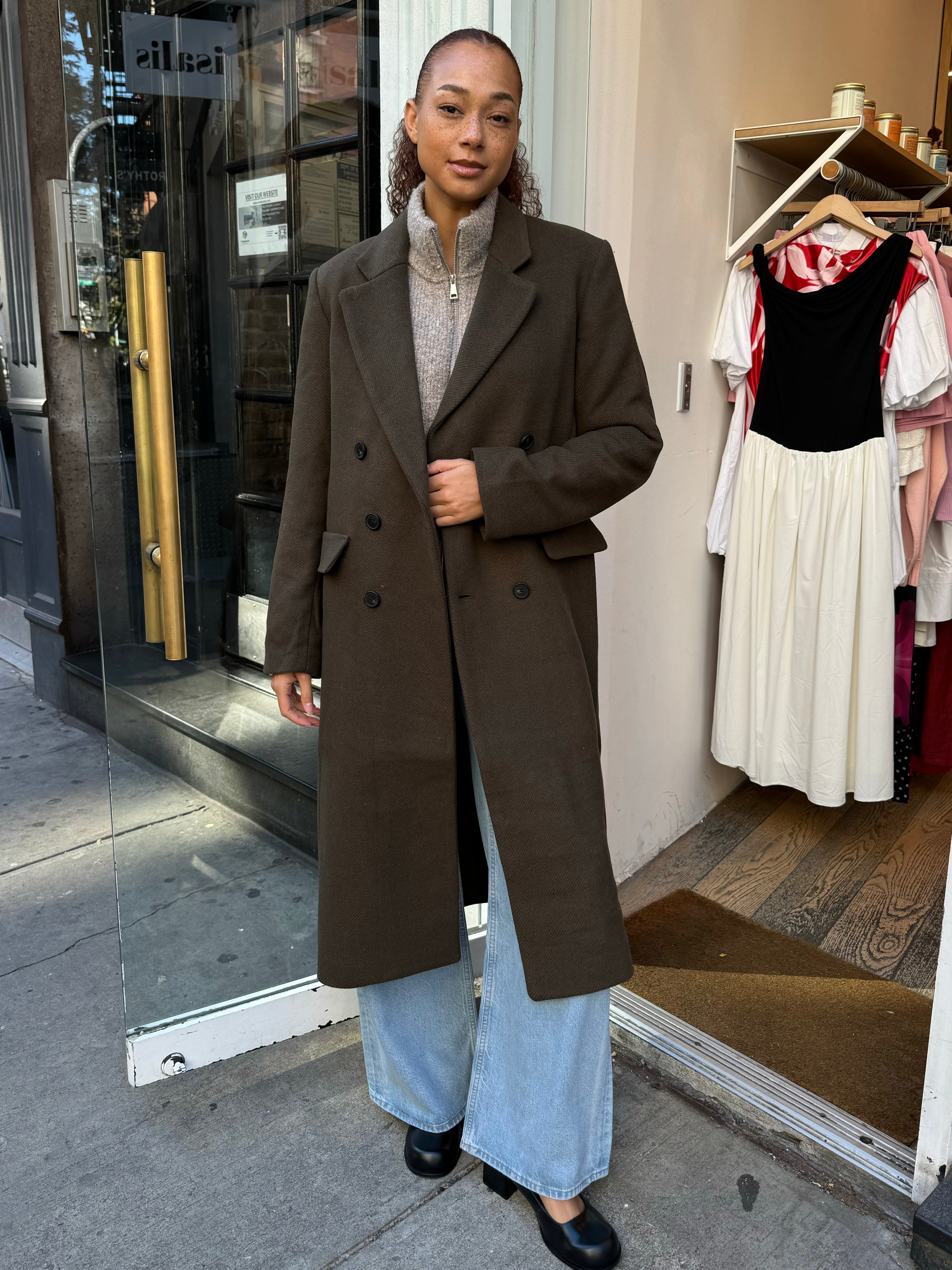 Premium Prescott Wool Coat in Caper - Ultimate Warmth & Style
