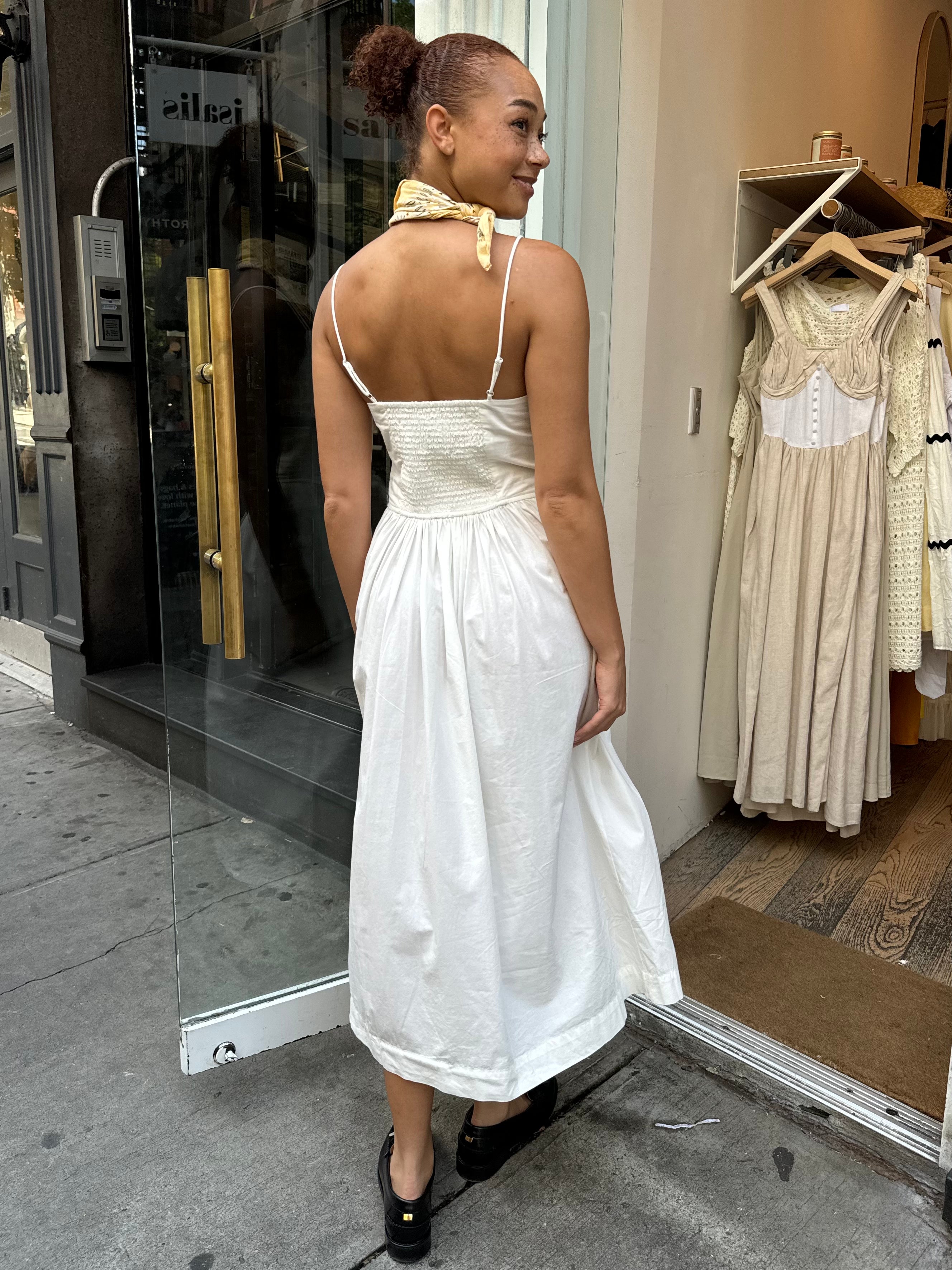Premium Penelope White Dress – Timeless Elegance